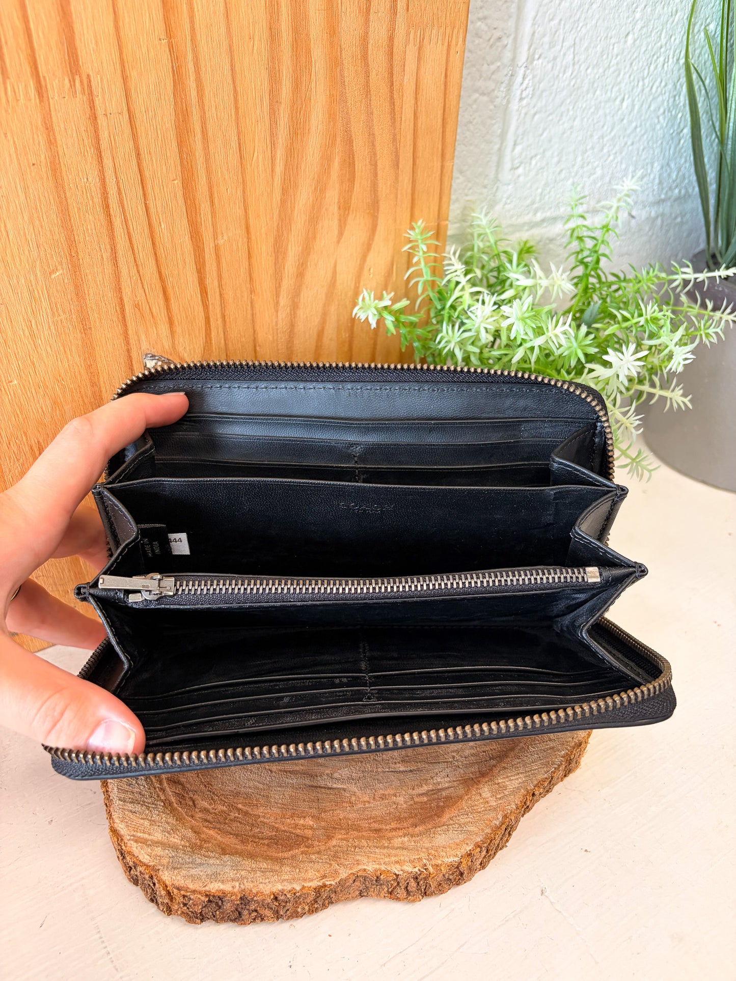 Classic Black Coach Wallet