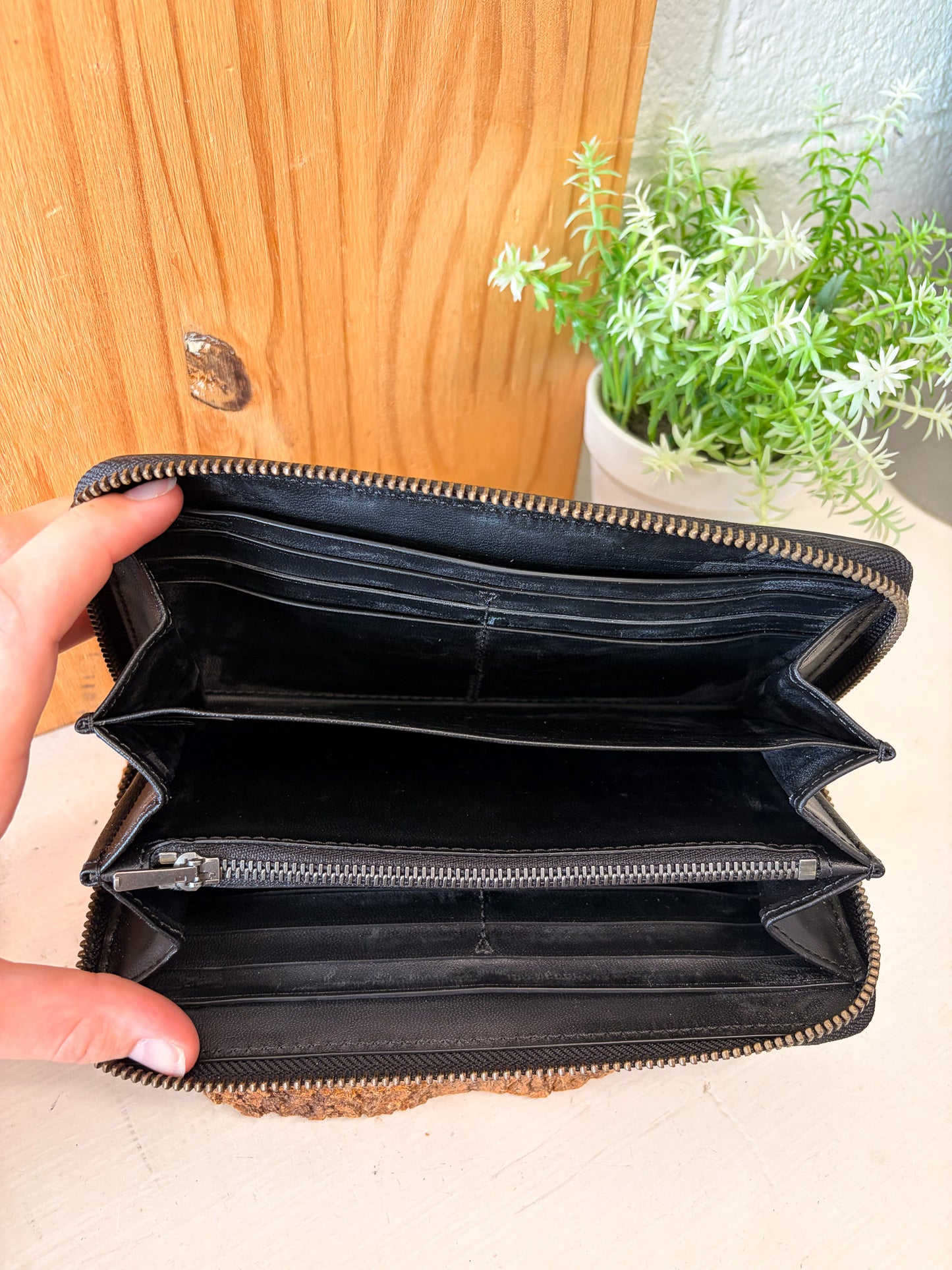 Classic Black Coach Wallet