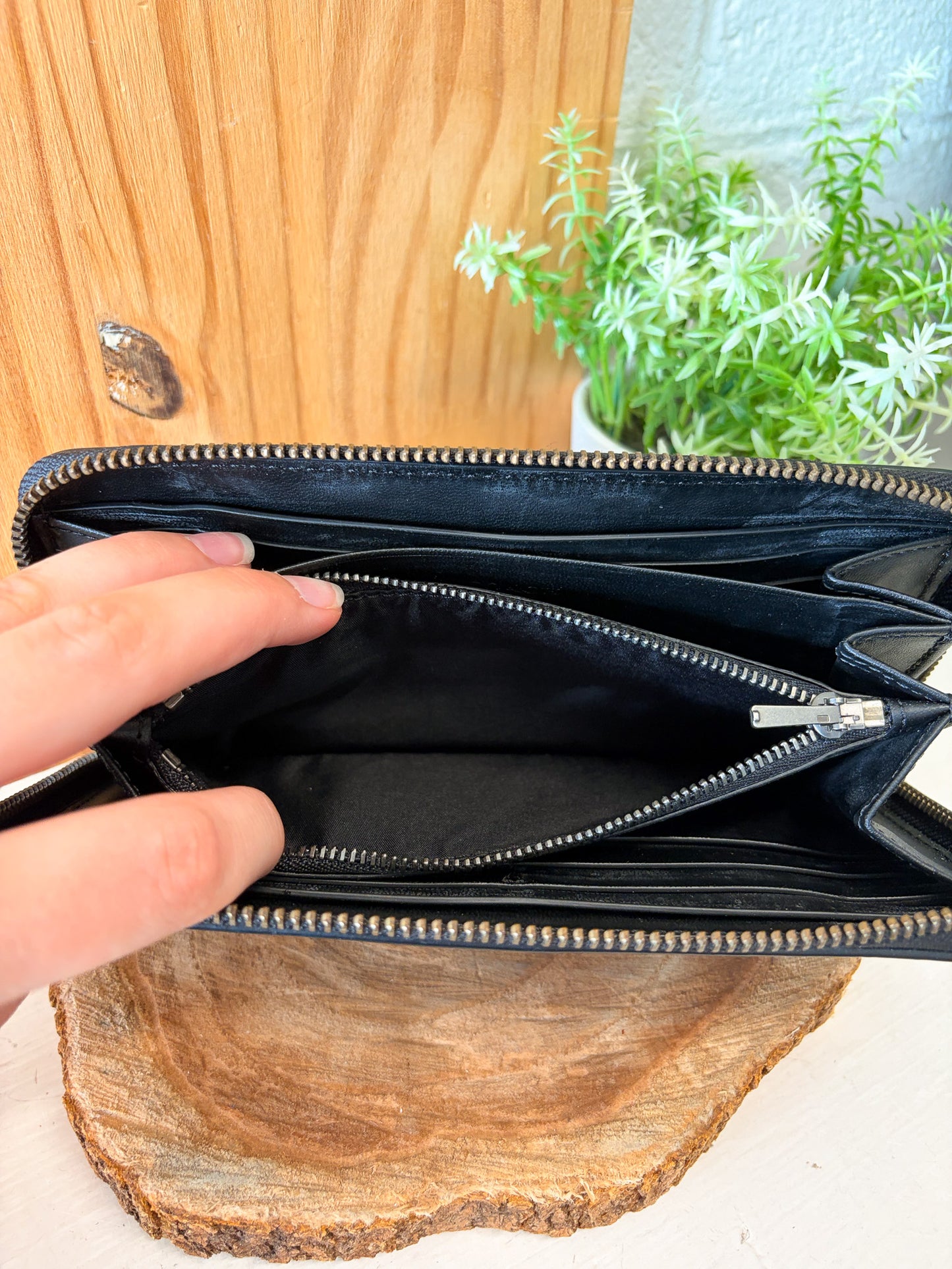 Classic Black Coach Wallet