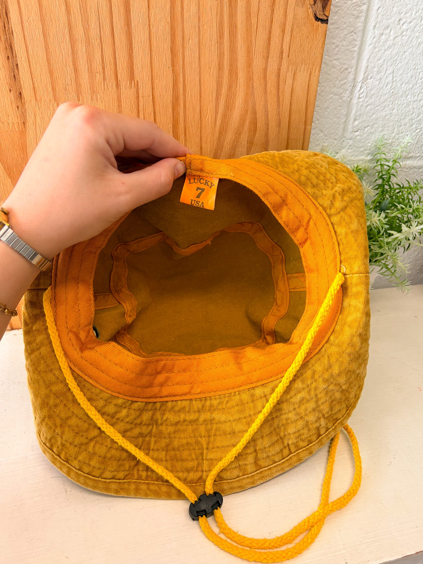 Mustard Yellow Bucket Hat : L/XL
