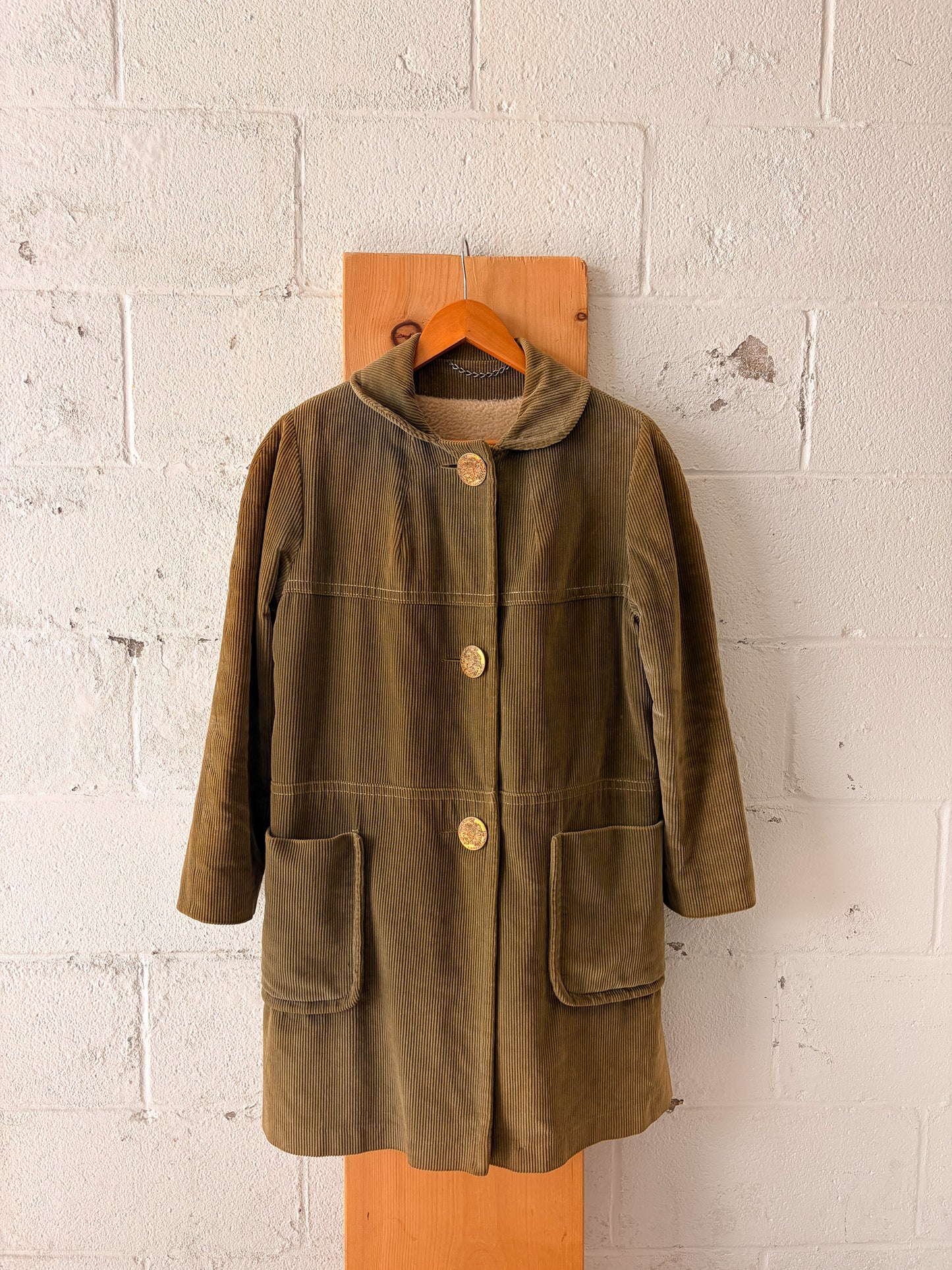 Vtg Green Corduroy Jacket : L/XL (Local Pick Up Only) (As Is)