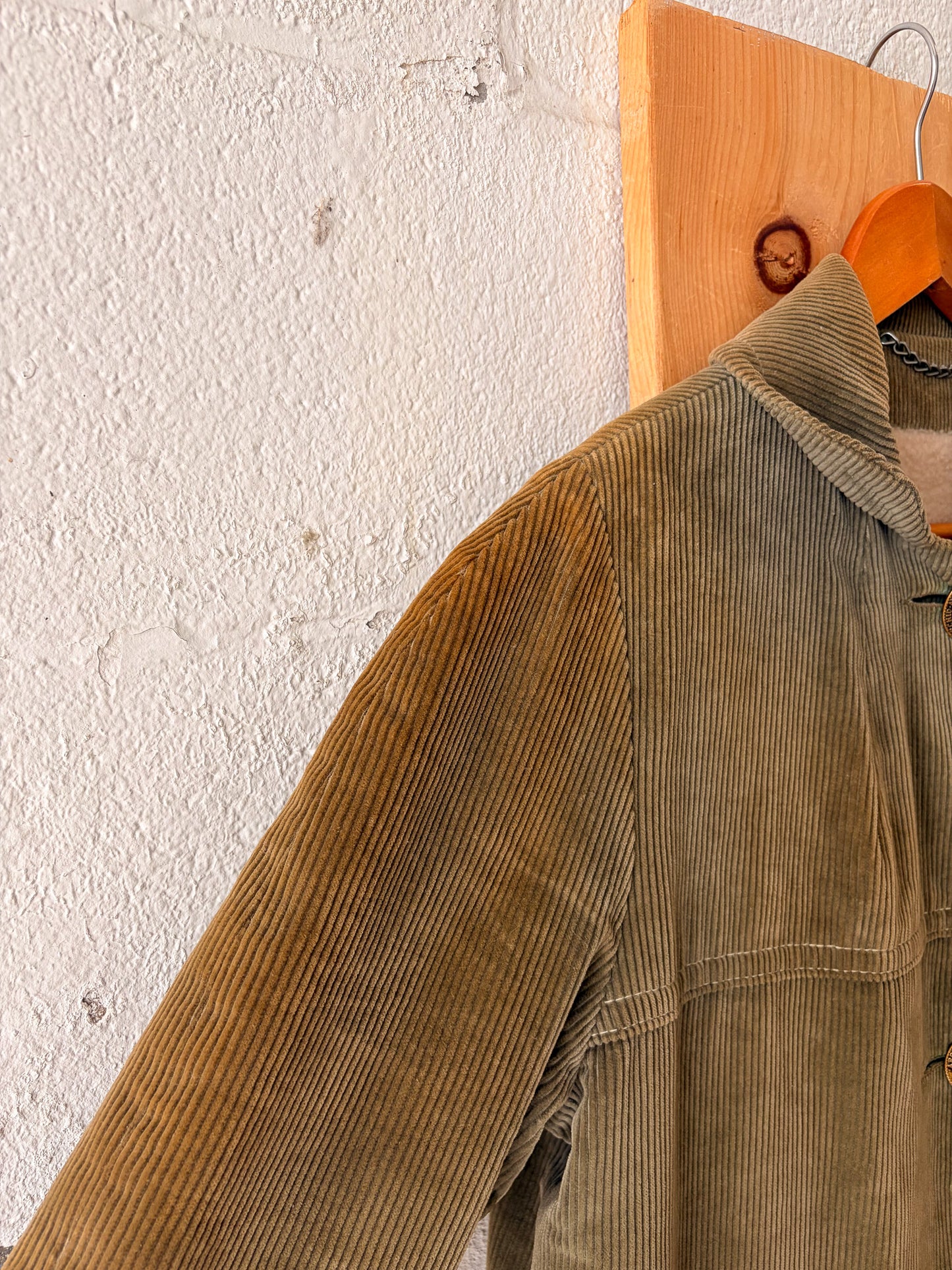 Vtg Green Corduroy Jacket : L/XL (Local Pick Up Only) (As Is)