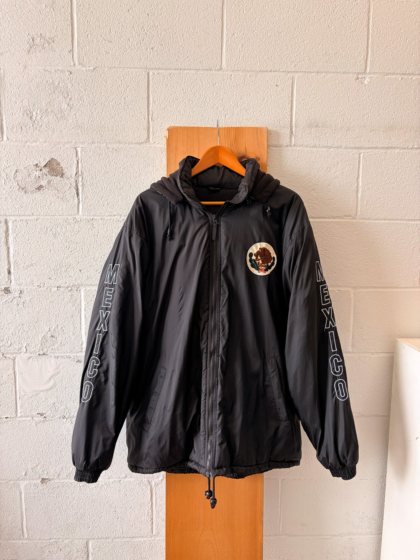 Fleece Lined Mexico Puffer Coat : XL