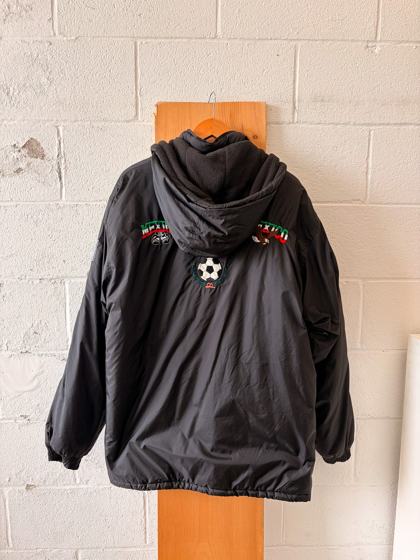 Fleece Lined Mexico Puffer Coat : XL