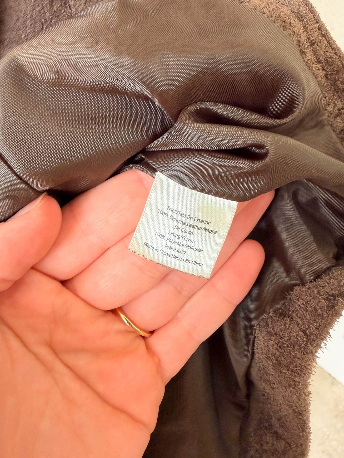 Brown Suede Blazer : L