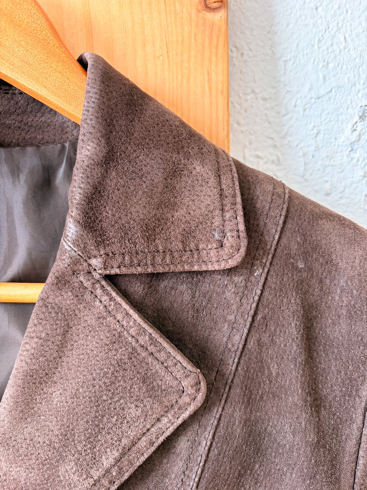 Brown Suede Blazer : L