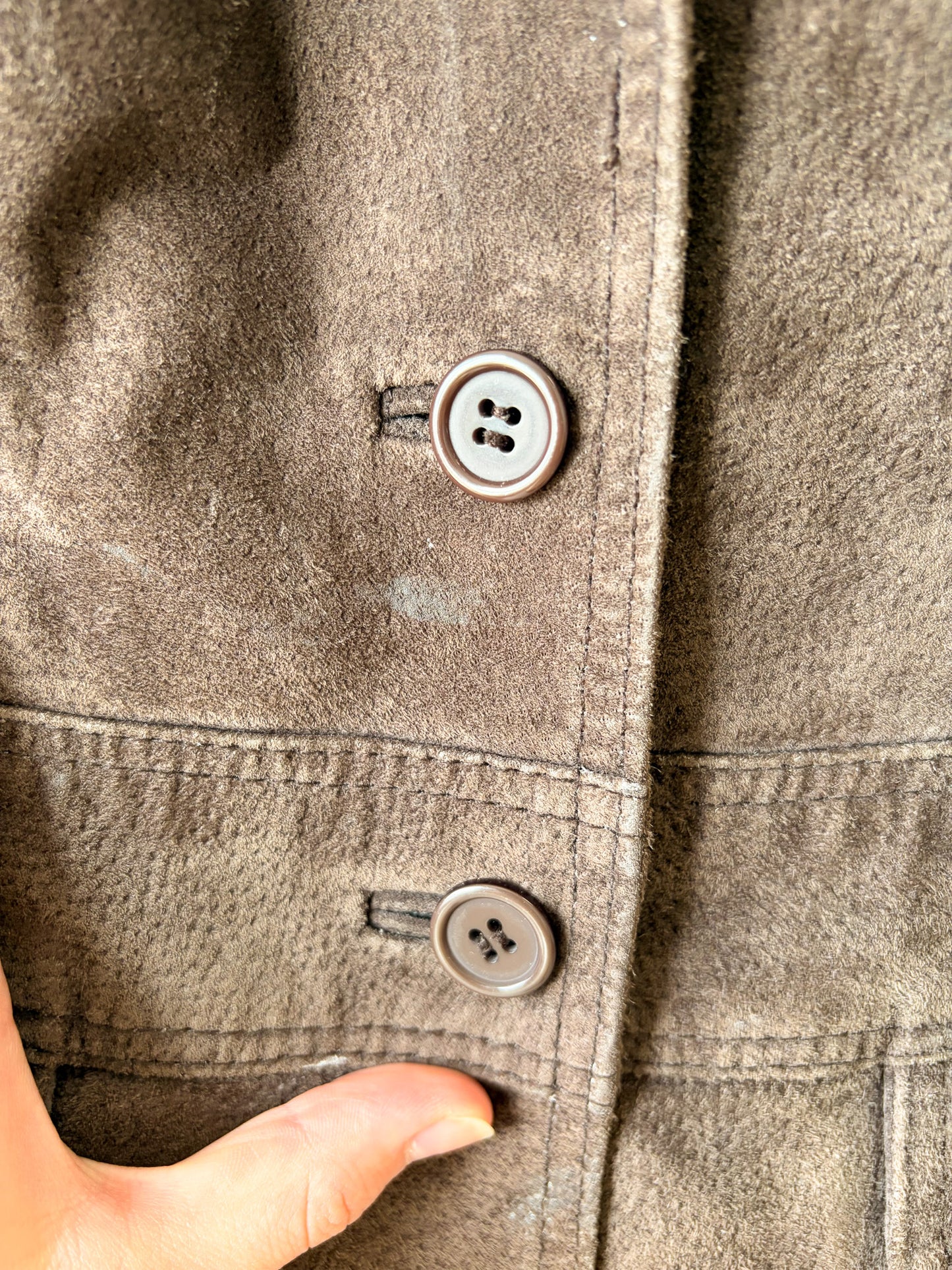 Brown Suede Blazer : L