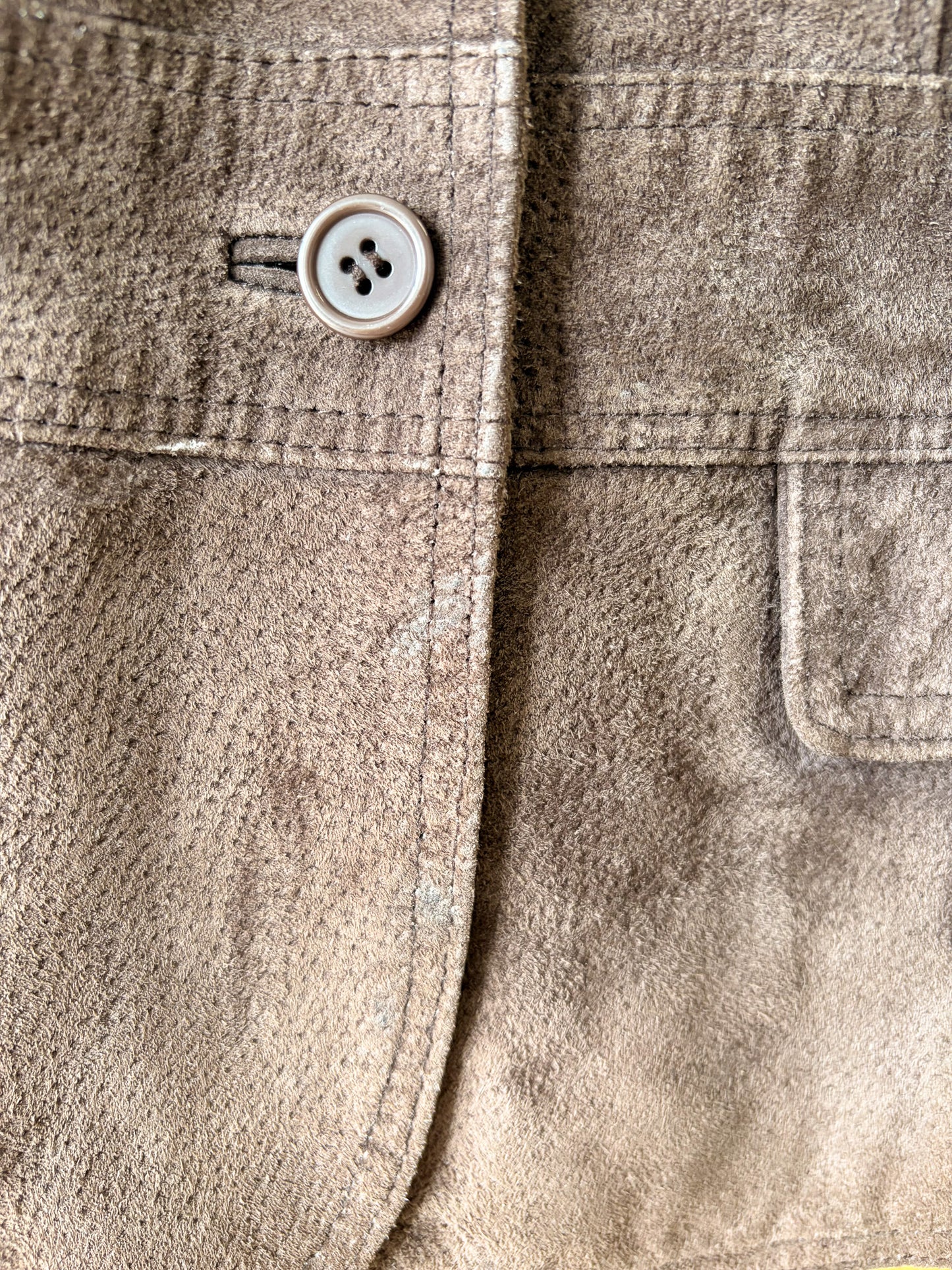 Brown Suede Blazer : L