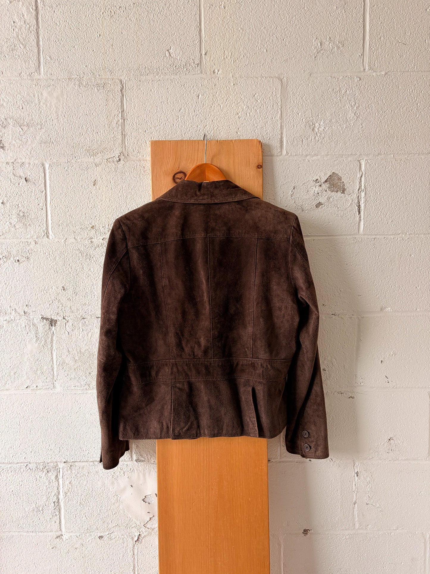 Brown Suede Blazer : L
