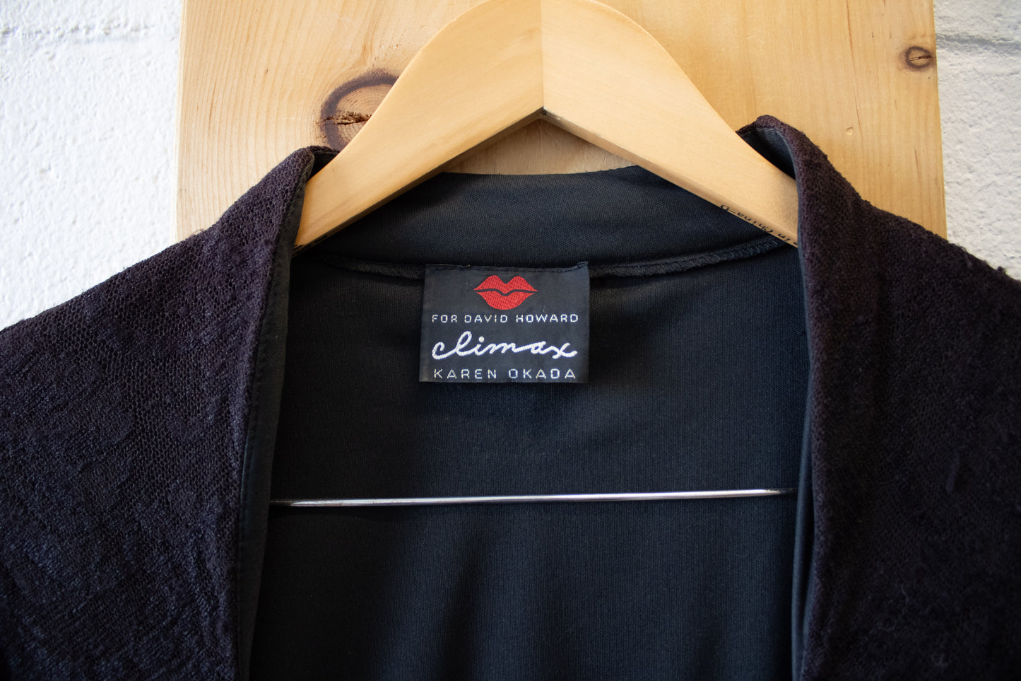 Vtg Black Velvet Piece : M