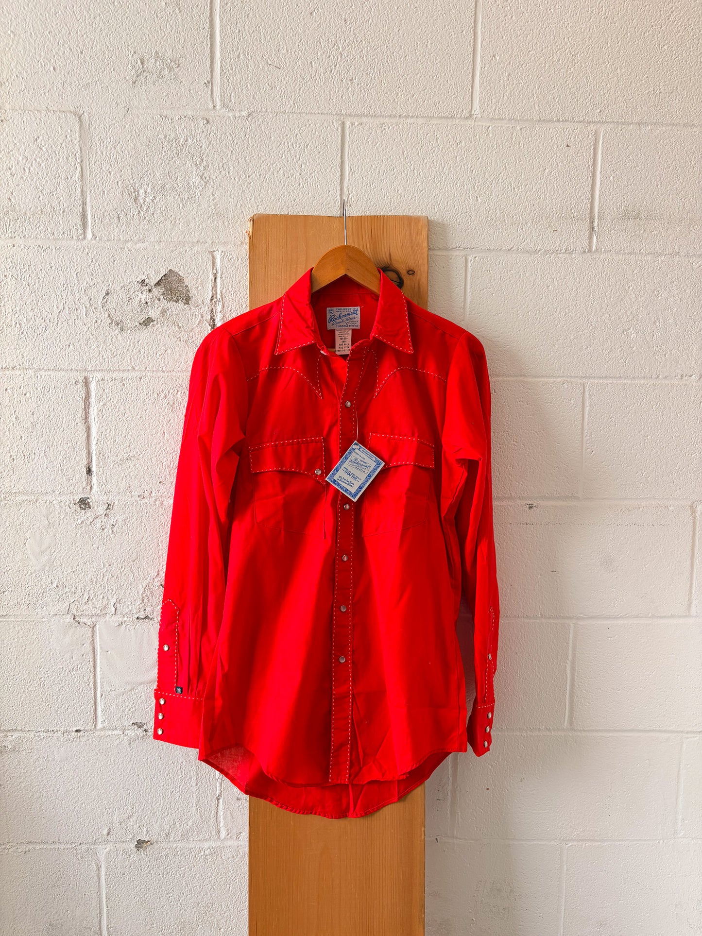 Vtg Rockmount Western Pearl Snap : 15-35