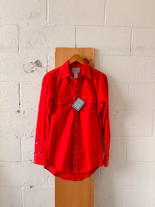 Vtg Rockmount Western Pearl Snap : 15-35