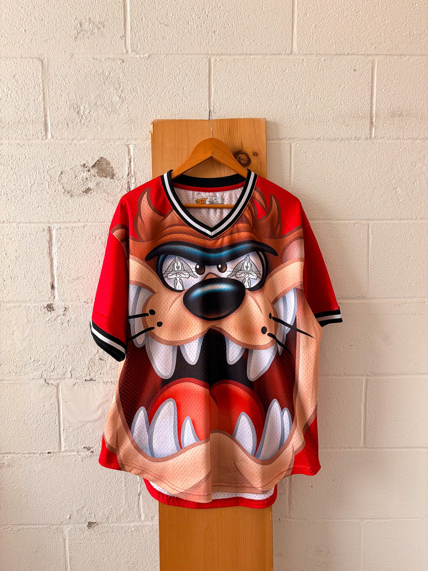 Looney Tunes Taz & Bugs Mesh Jersey : XL