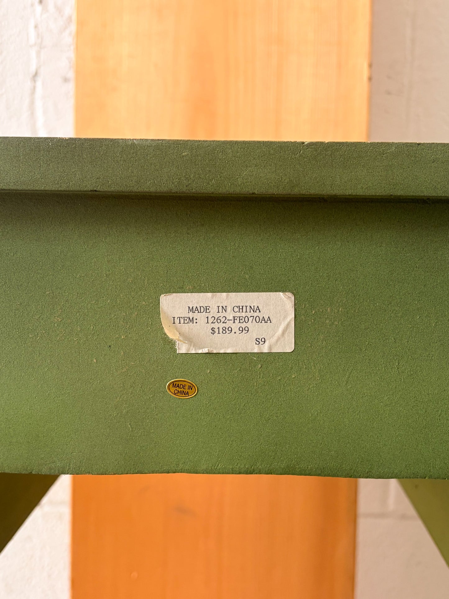 Green Shabby Chic Side Table (Local Pick Up Only)