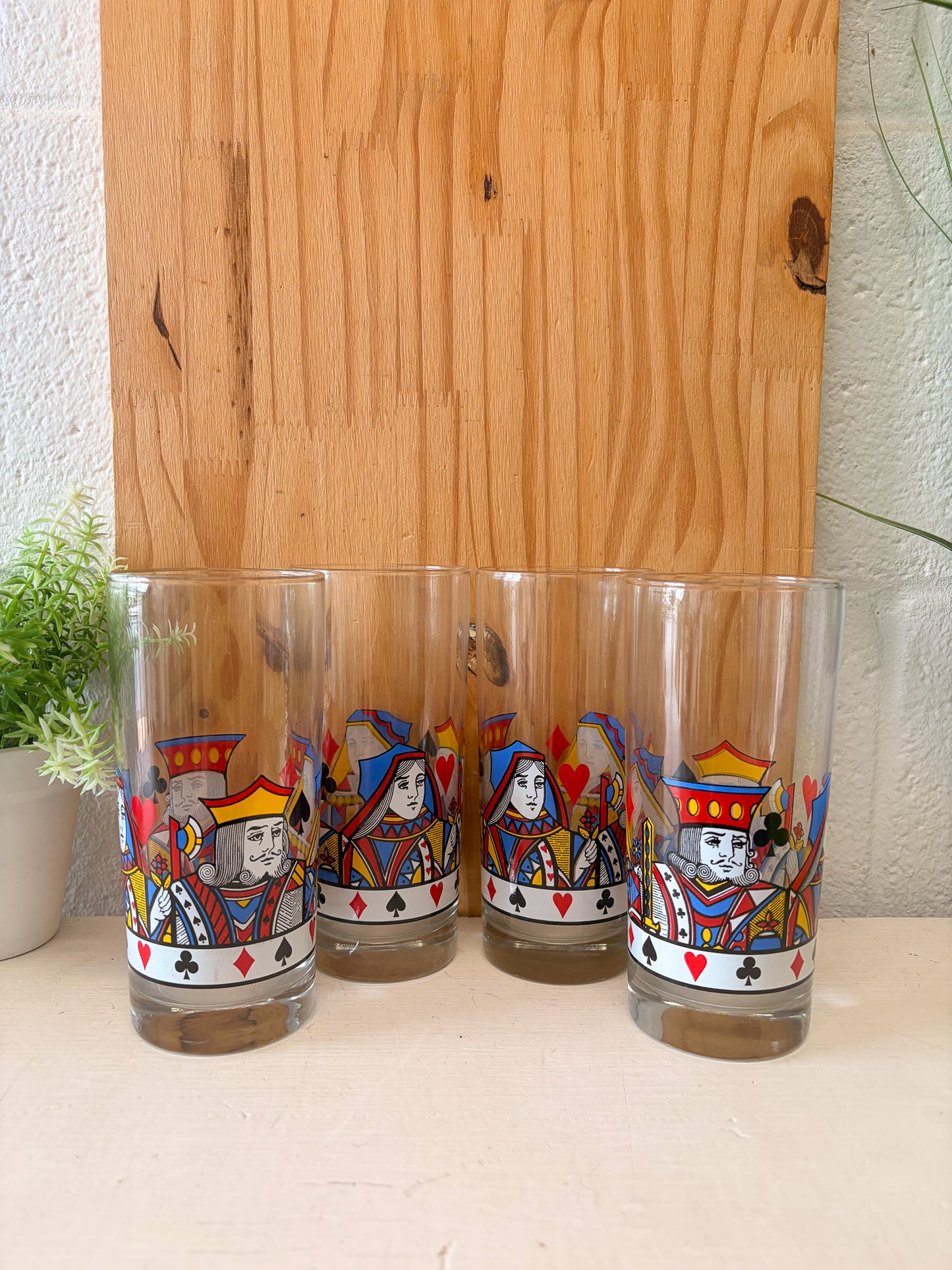 Set of Four Libbey King & Queen Highball Glasses (Local Pick Up Only)