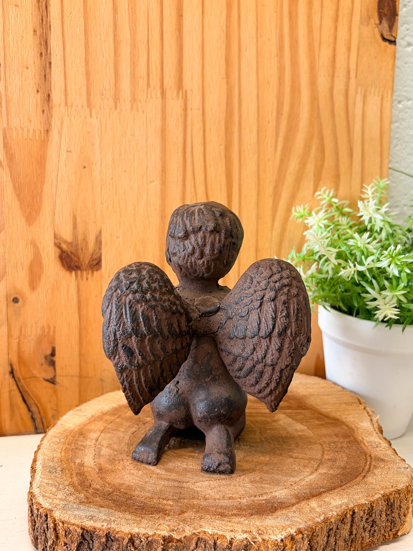 Little Cast Iron Cherub Angel (Local Pick Up Only)
