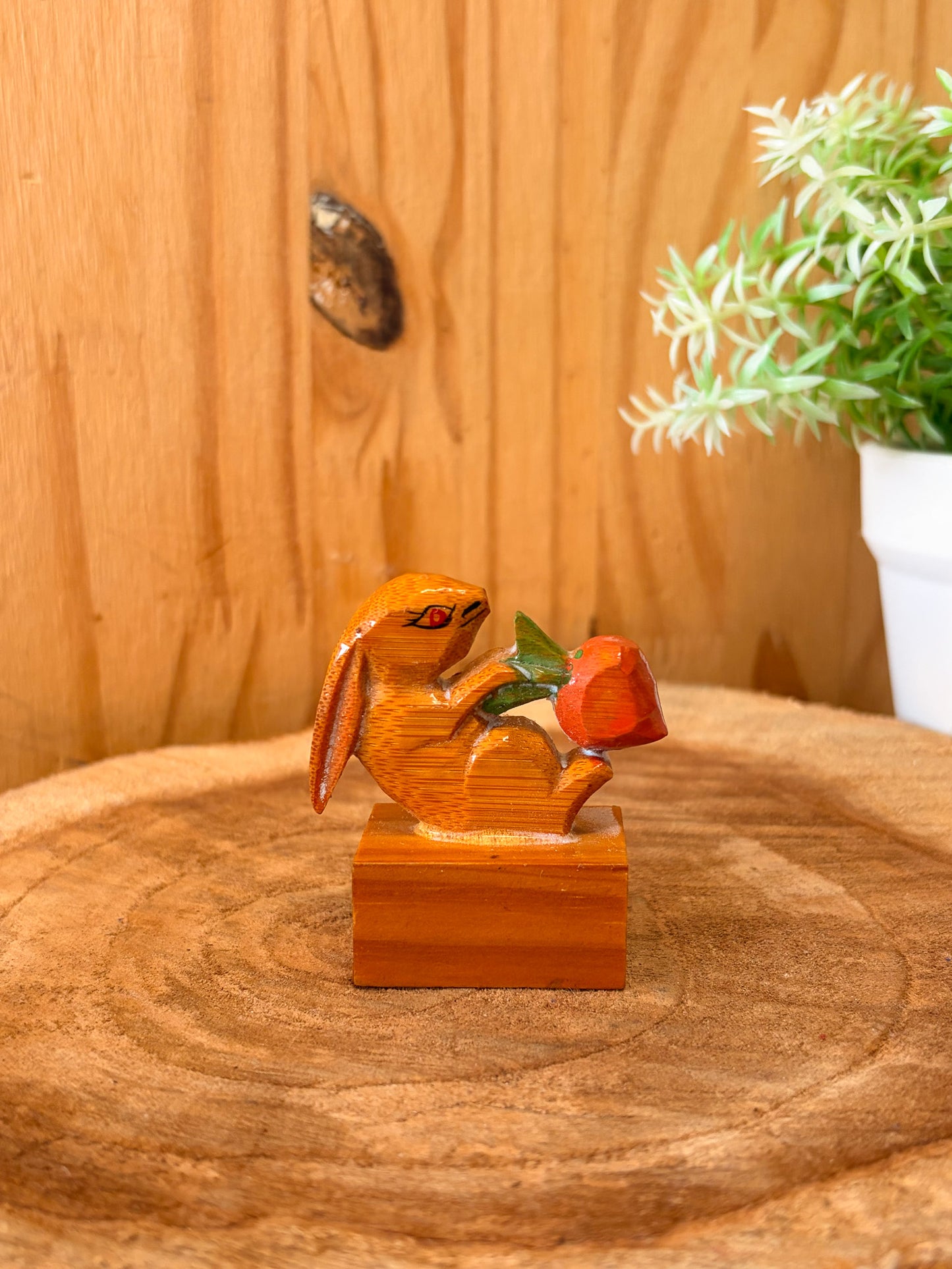 Wooden Rabbit Pencil Sharpener