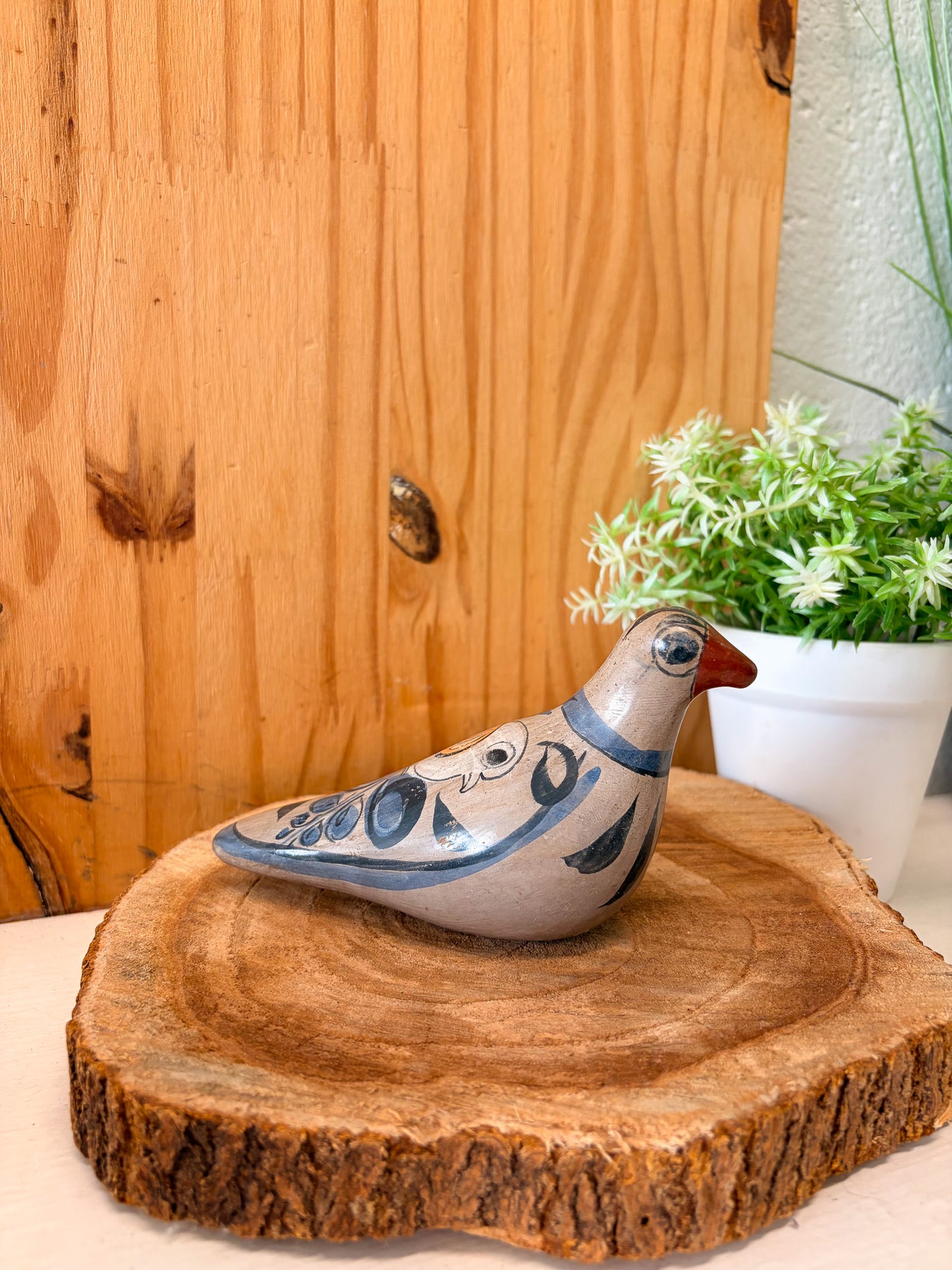 Tonala Mexican Folk Art Painted Bird (Local Pick Up Only)