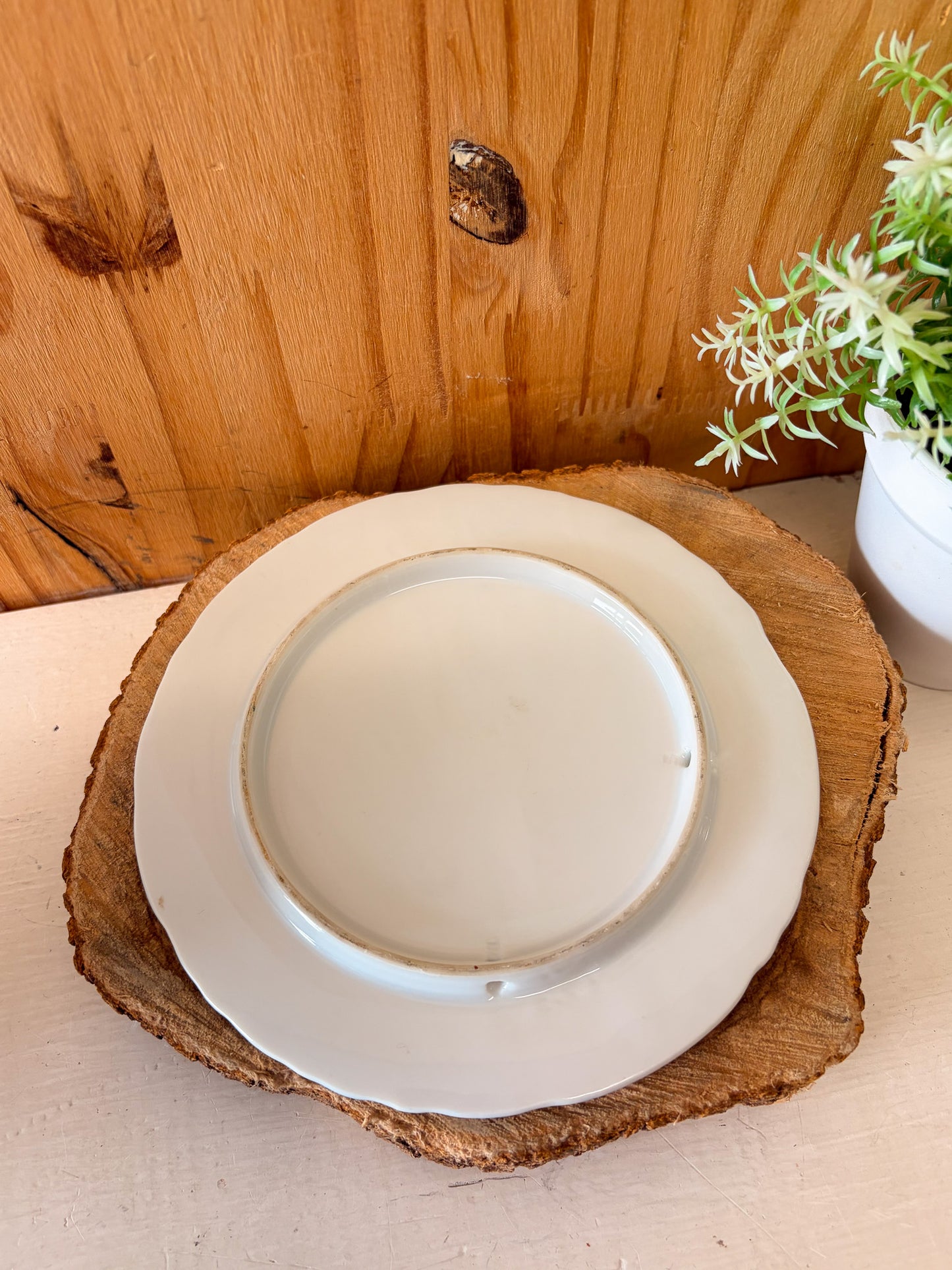 Hand Painted Dainty Floral China Plate & Pot Set (Local Pick Up Only)