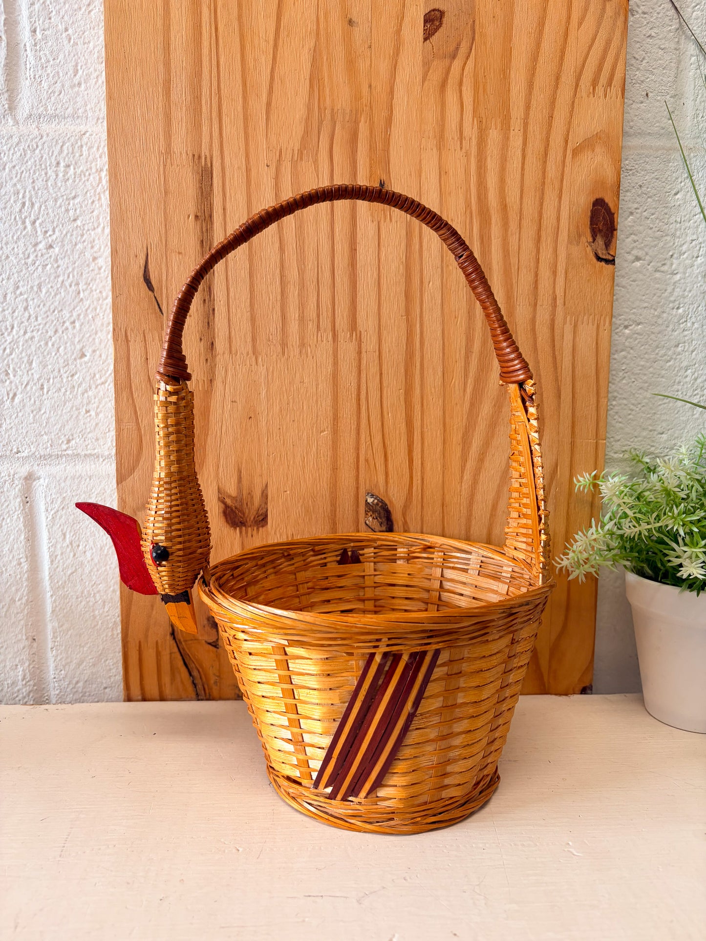 Rooster Wicker Basket (Local Pick Up Only)