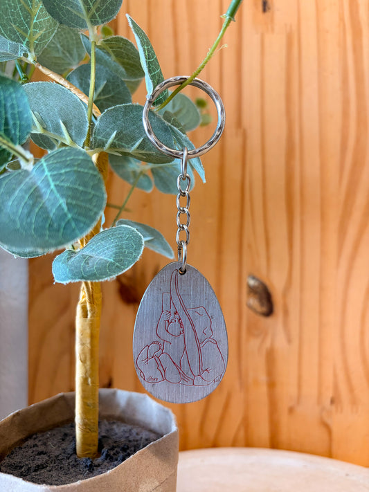 Vtg Baby Cowboy Keychain