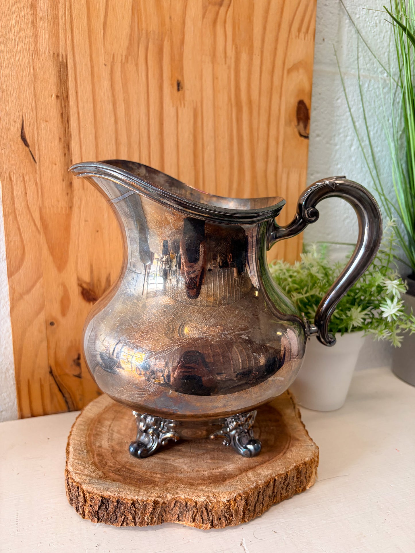 Vtg Reed & Barton Silver-Plated Pitcher (Local Pick Up Only)