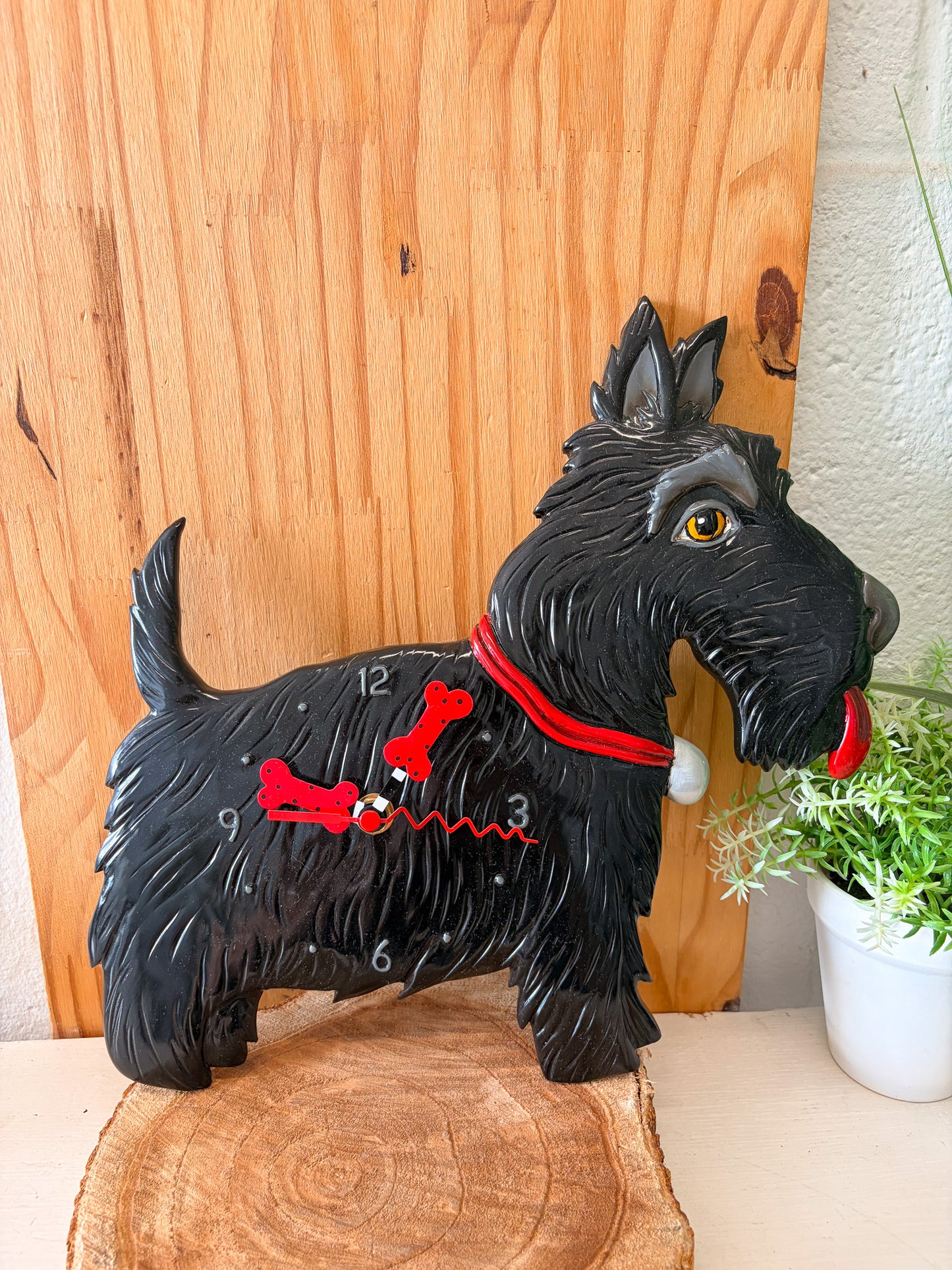 Scottie Dog Clock (As Is) (Local Pick Up Only)