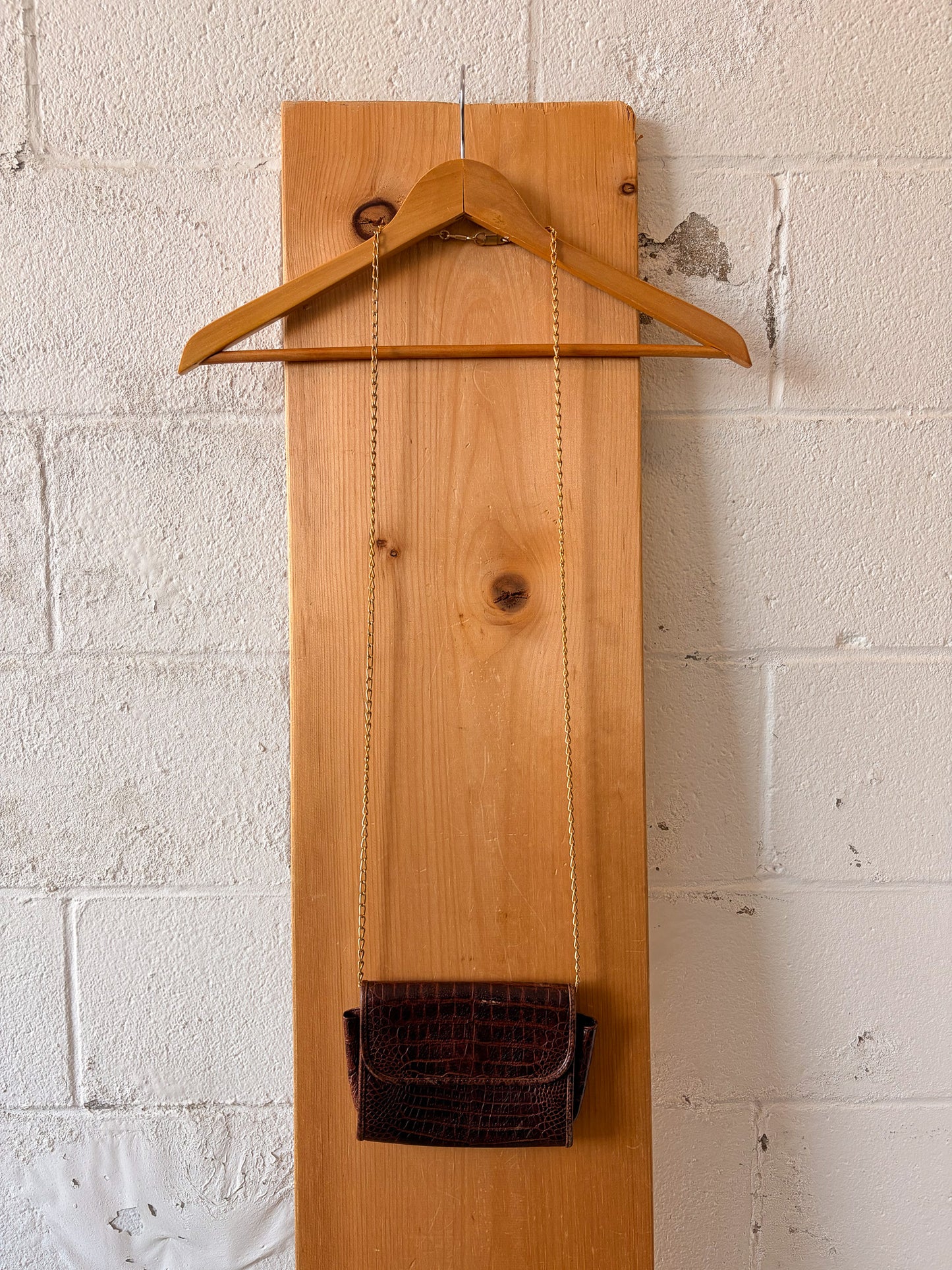 Vtg Little Brown Leather Purse