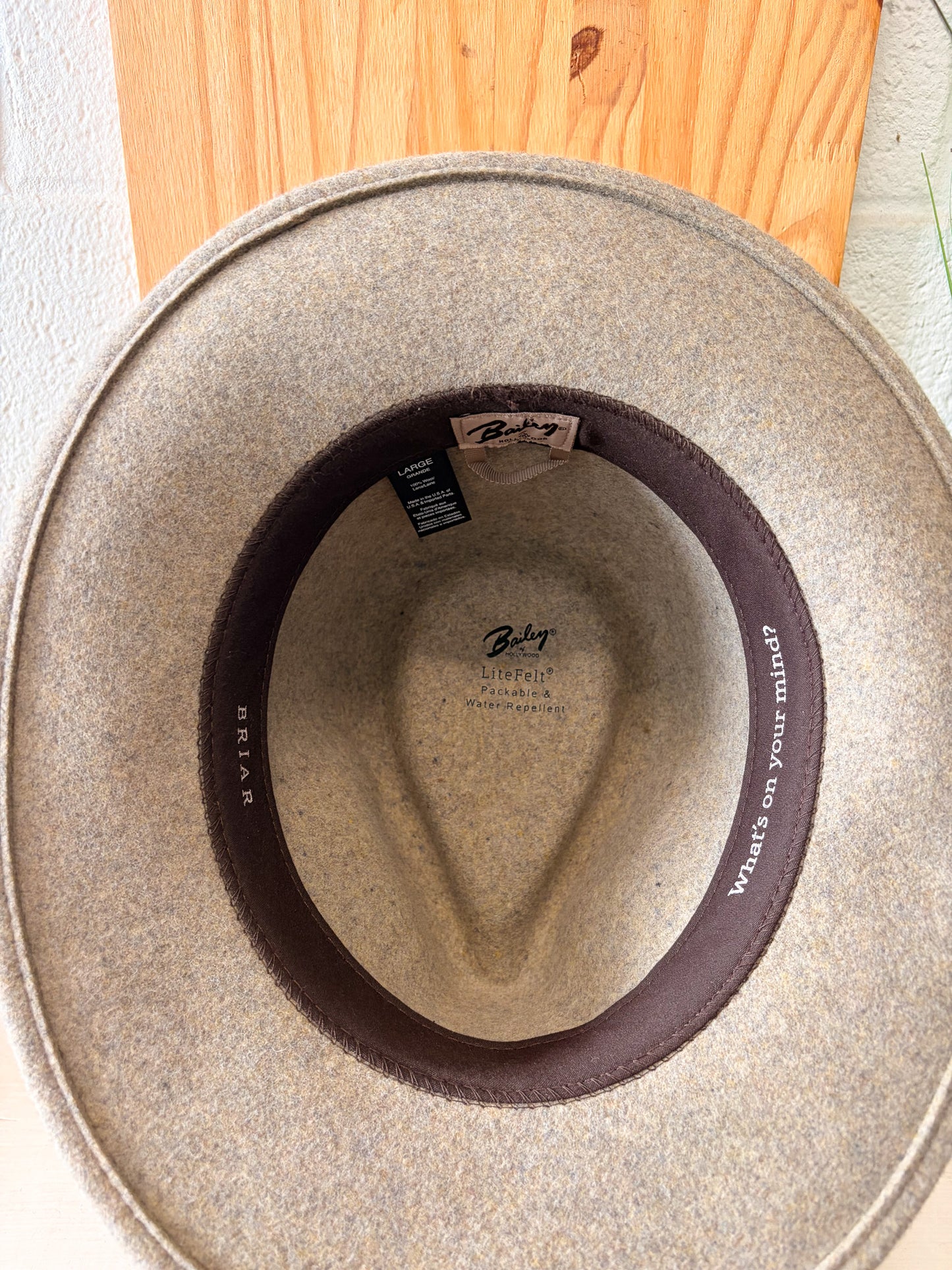 Bailey Western Wool Fedora Hat : L (Local Pick Up Only)