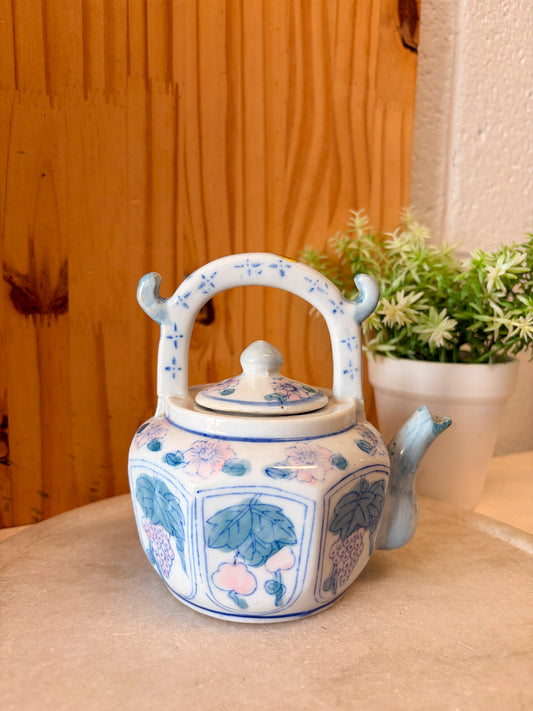 Vtg Floral Porcelain Teapot (Local Pick Up Only)