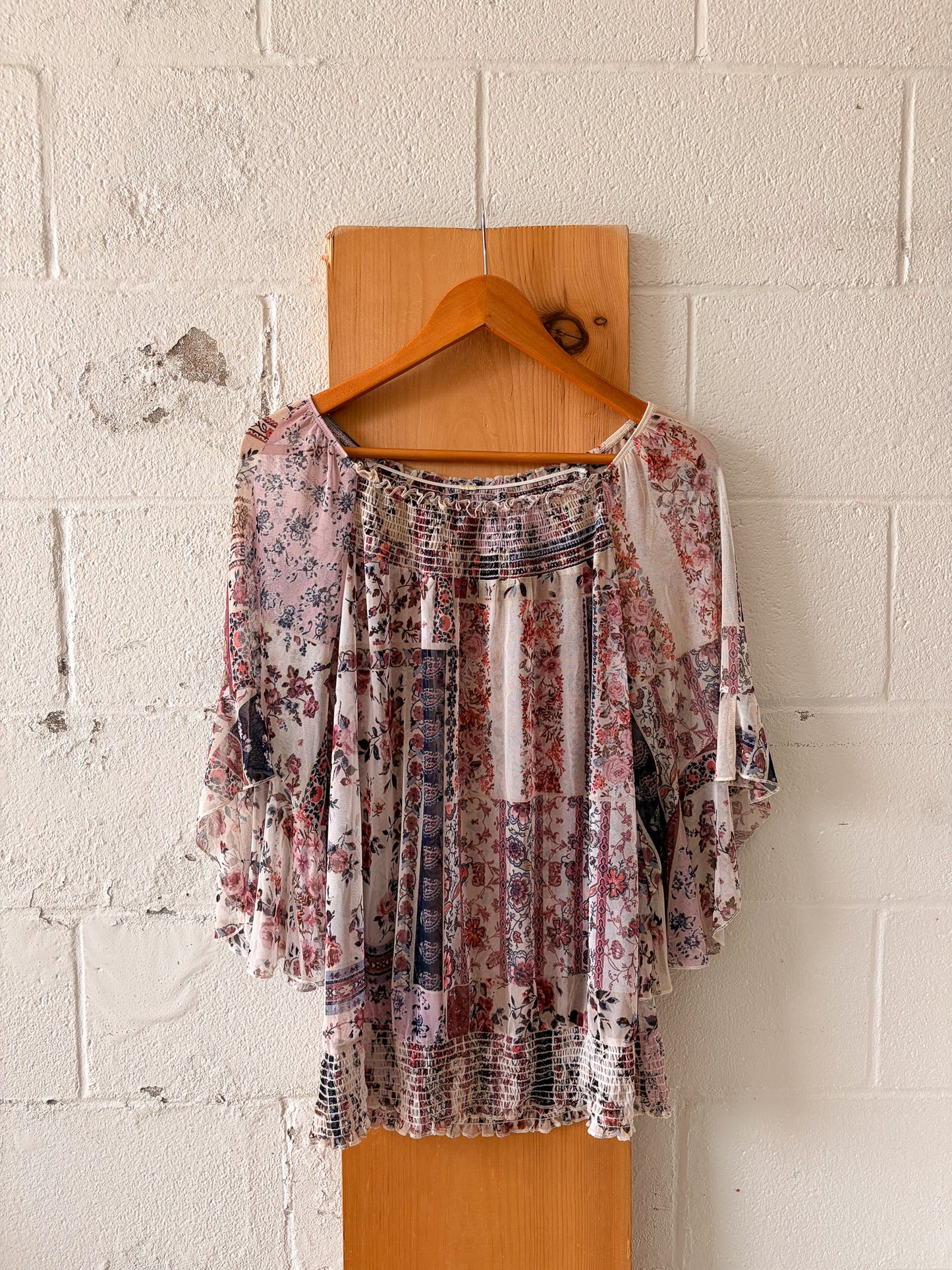 Floral Sheer Blouse : M/L