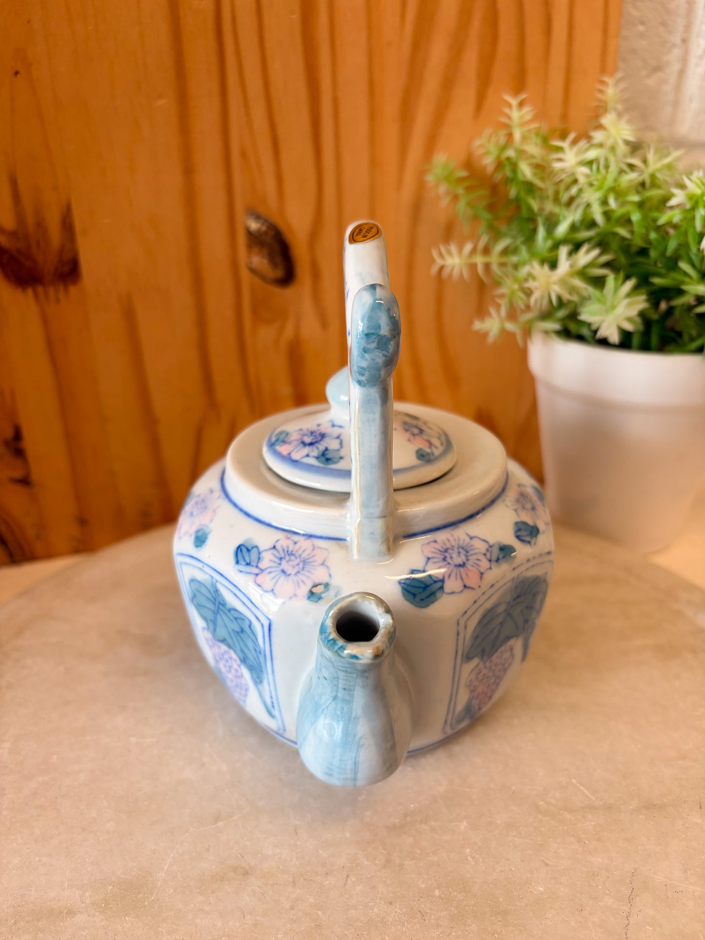 Vtg Floral Porcelain Teapot (Local Pick Up Only)