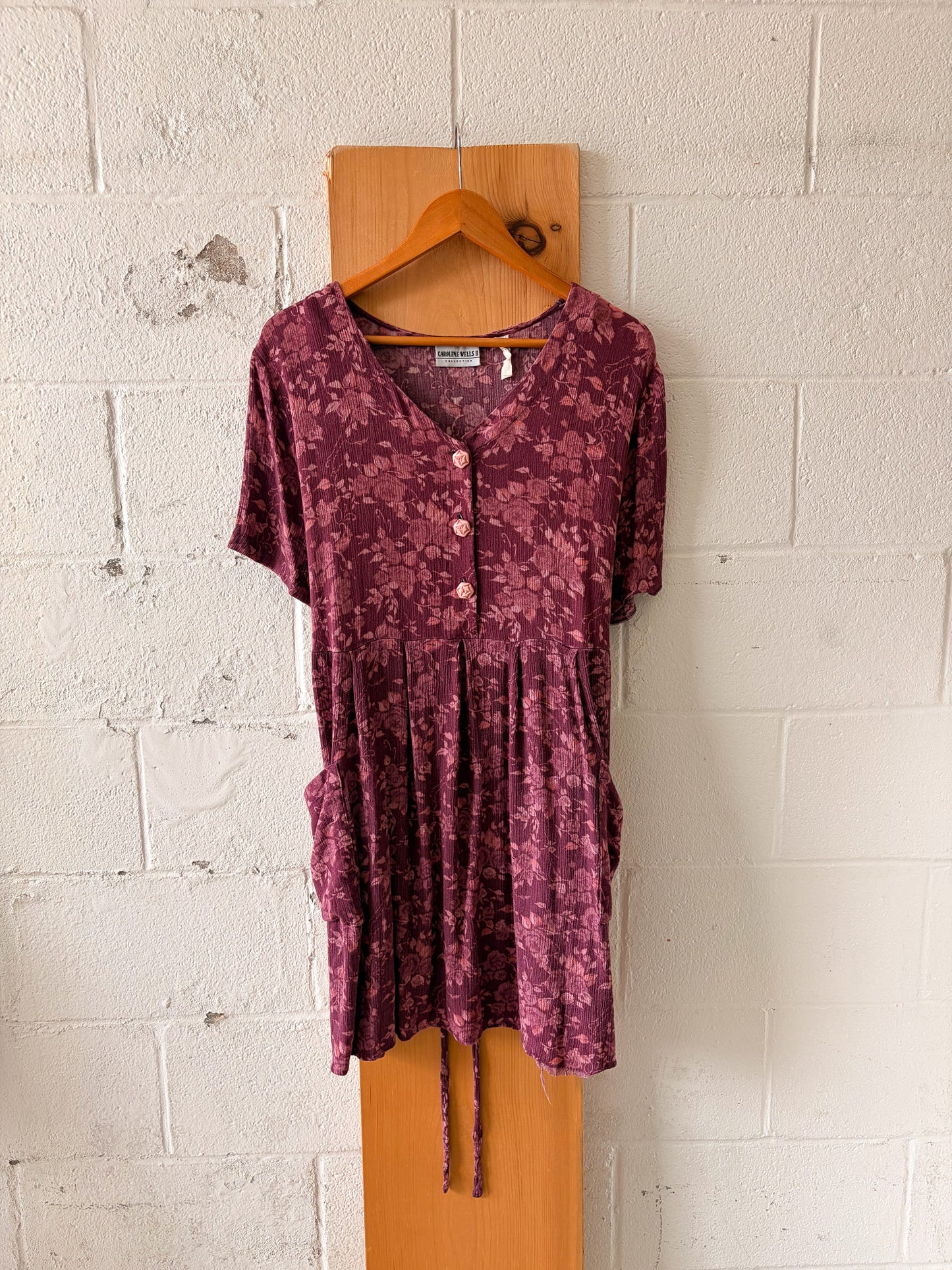Vtg Purple Babydoll Dress : 22