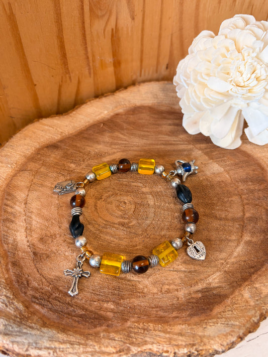 Beaded Charm Bracelet