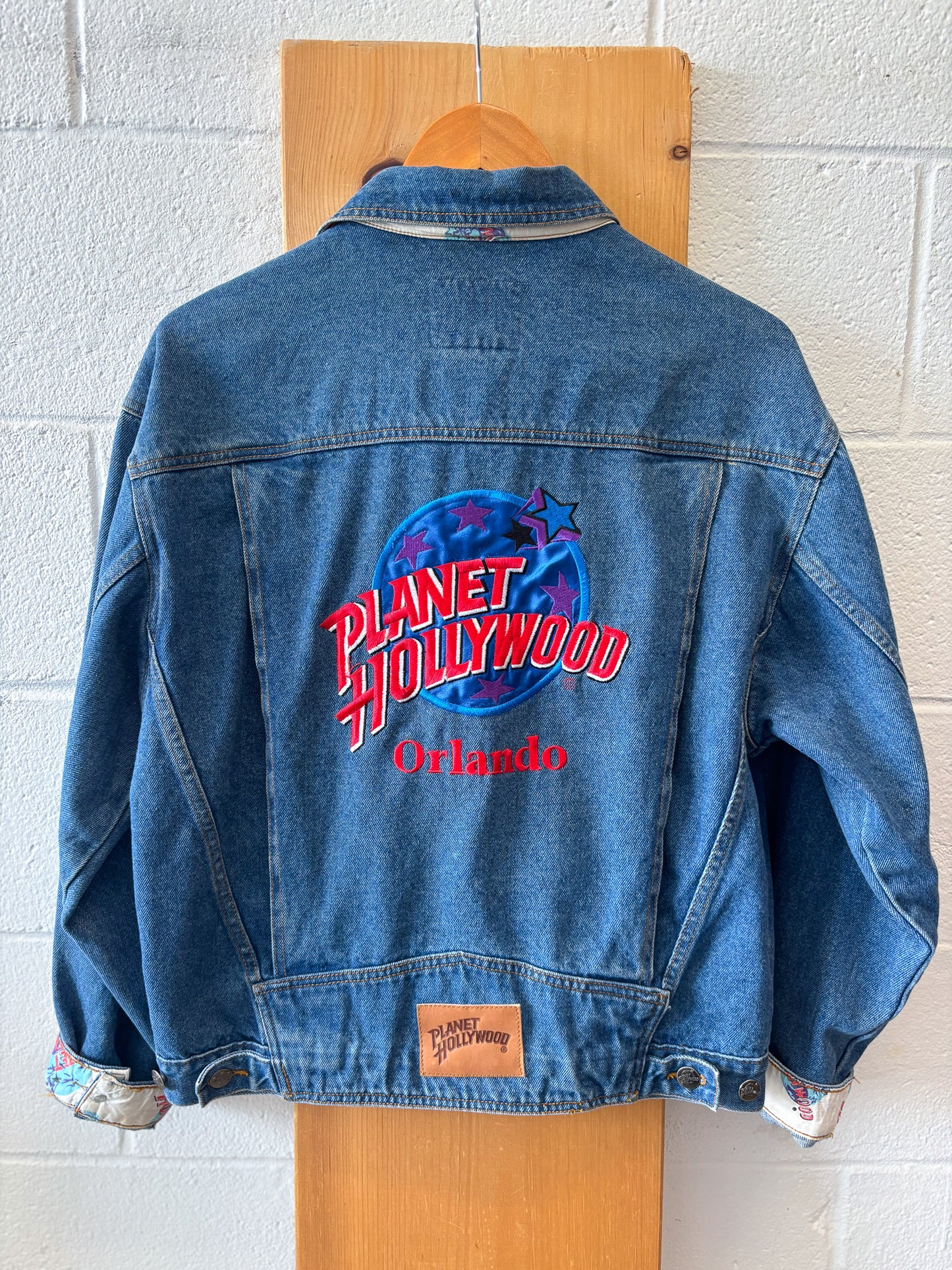 Vtg Planet Hollywood Denim Jacket : M