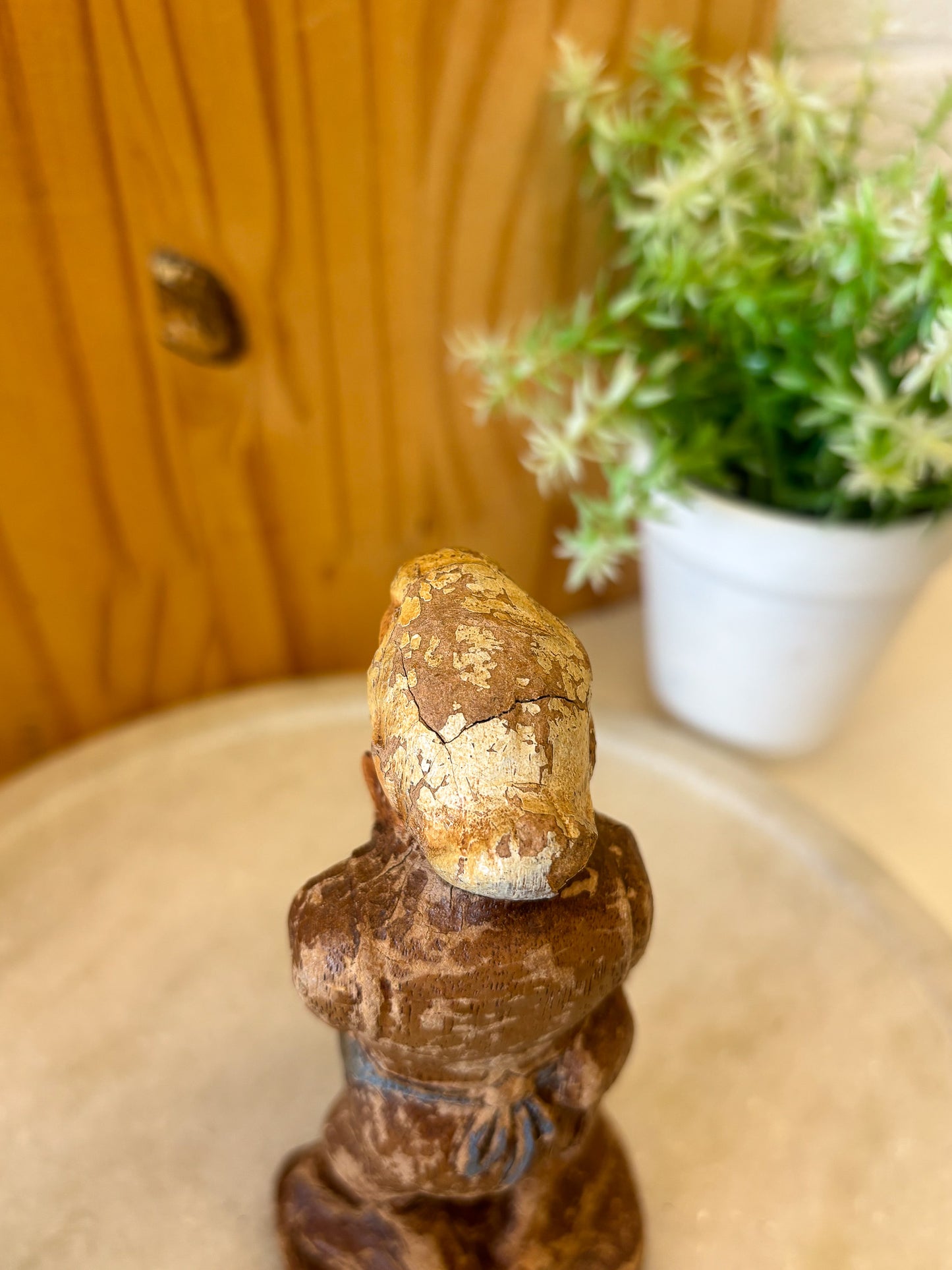 Vtg Walt Disney Pinocchio Geppetti Wooden Figure