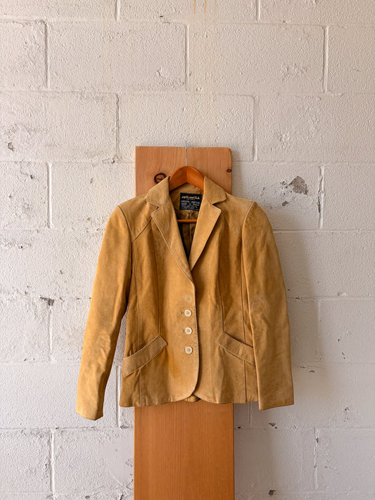 Vtg Brazilian Suede Blazer : S