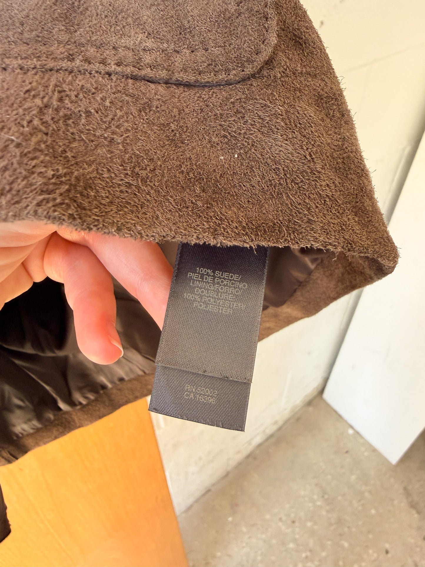 Dark Brown Suede Jacket : S