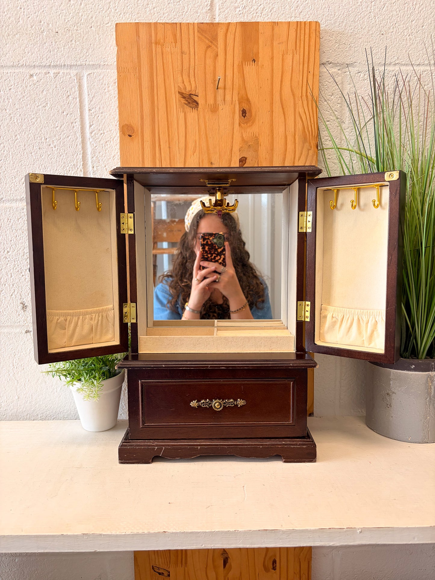 Wooden Jewelry Armoire (Local Pick Up Only)