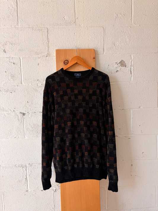 Vtg Soft Checkered Sweater : XLT