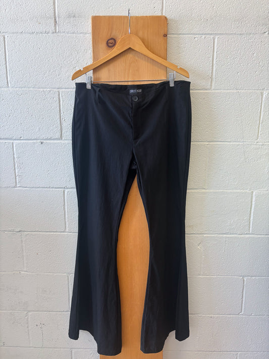 Black Flare Dress Pants: 1X