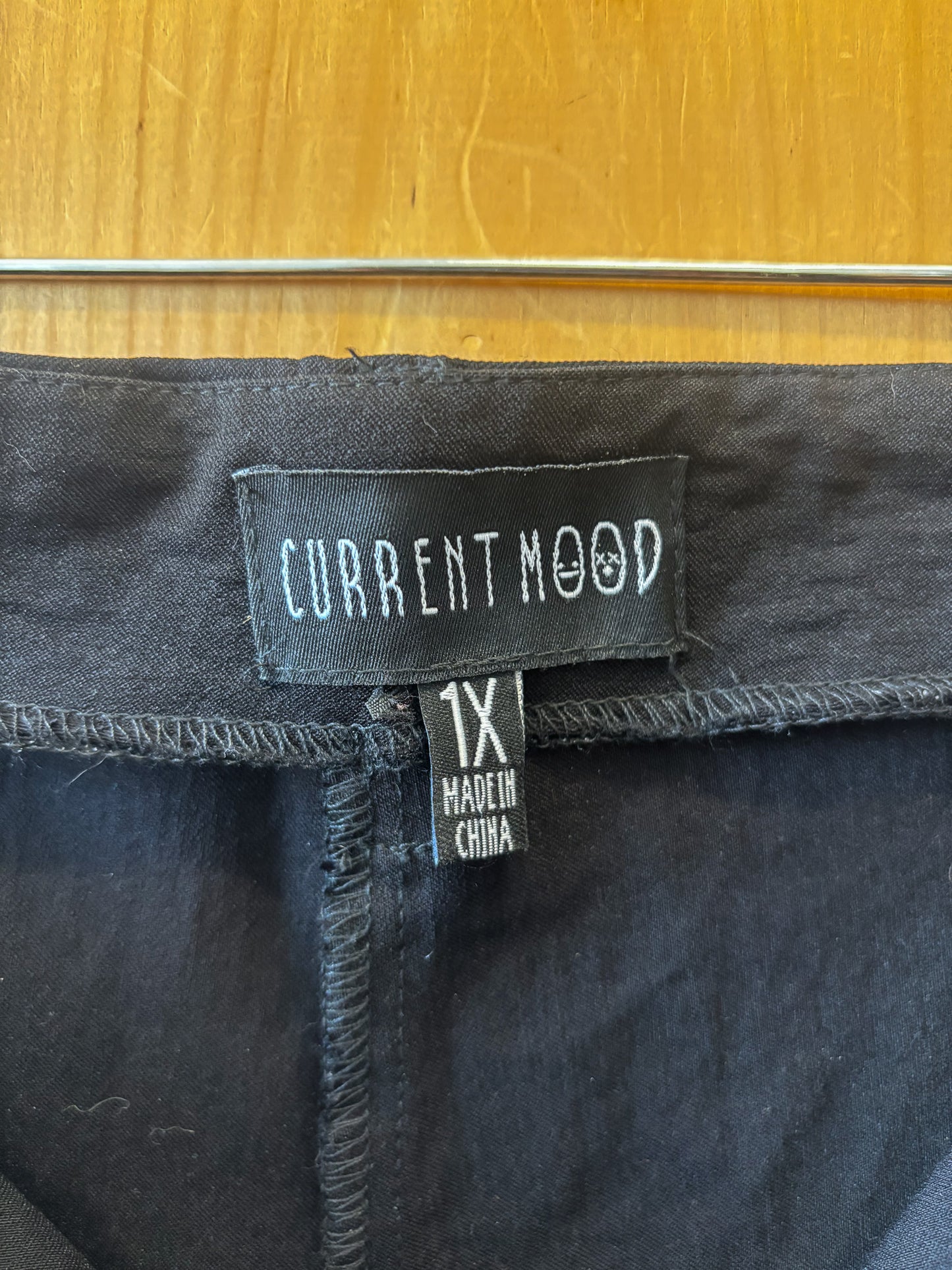 Black Flare Dress Pants: 1X