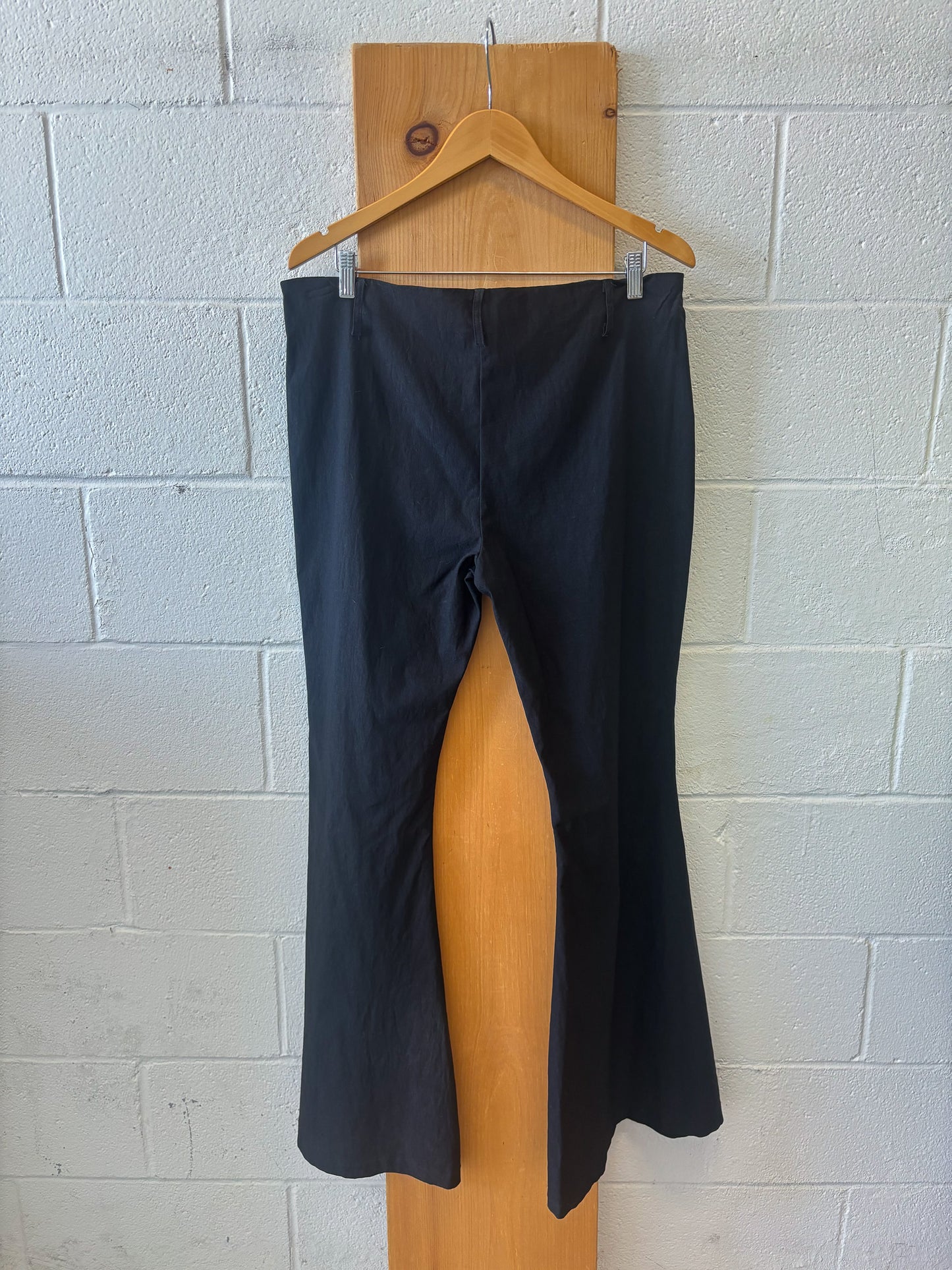 Black Flare Dress Pants: 1X