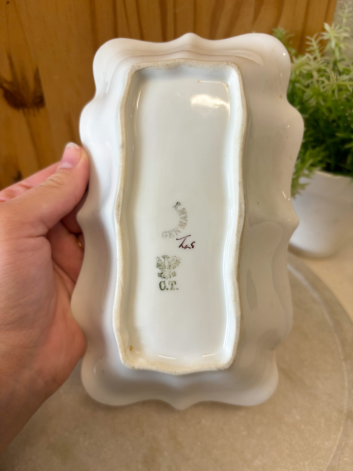 Vtg Germany Floral Dish (Local Pick Up Only)