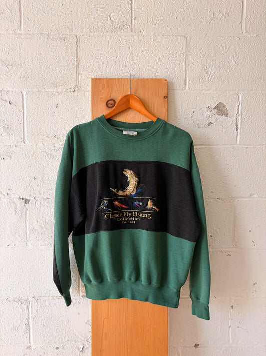 Vtg Fly Fishing Crewneck : L