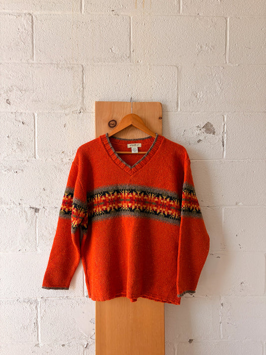Vtg Eddie Bauer Wool Blend Sweater : M