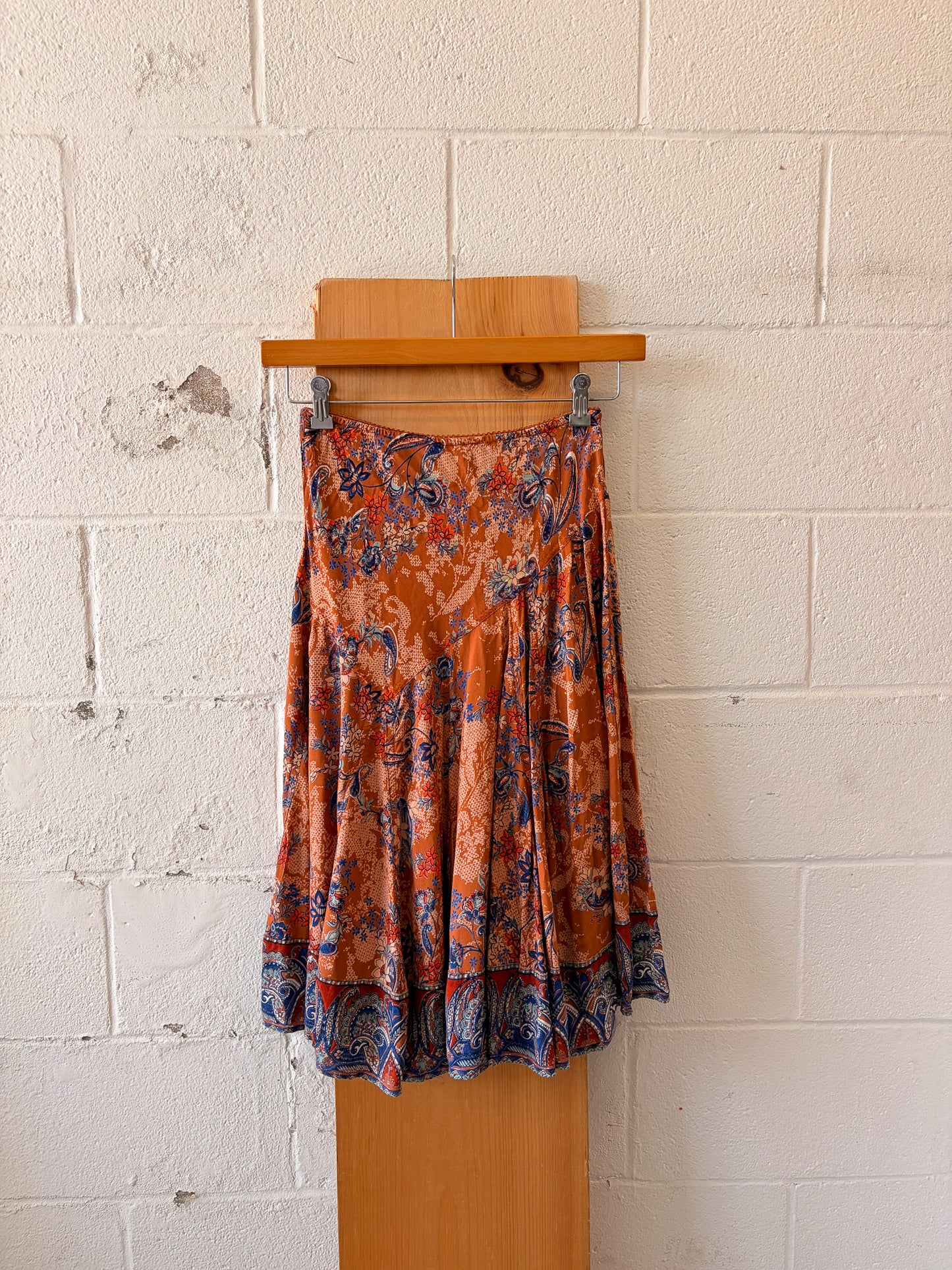 Back In The Saddle Paisley Skirt : M