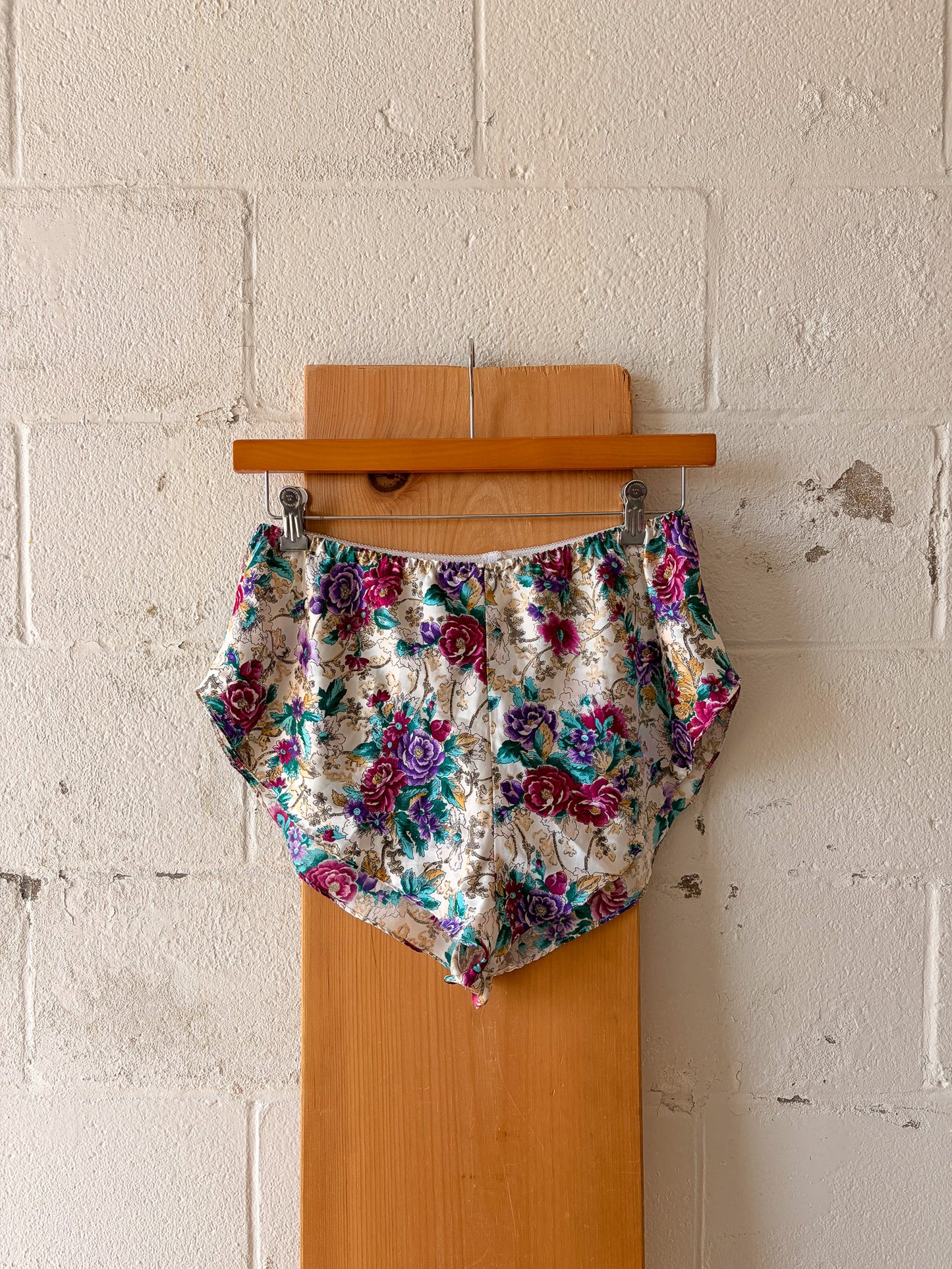 Vtg Floral Pajama Set : L