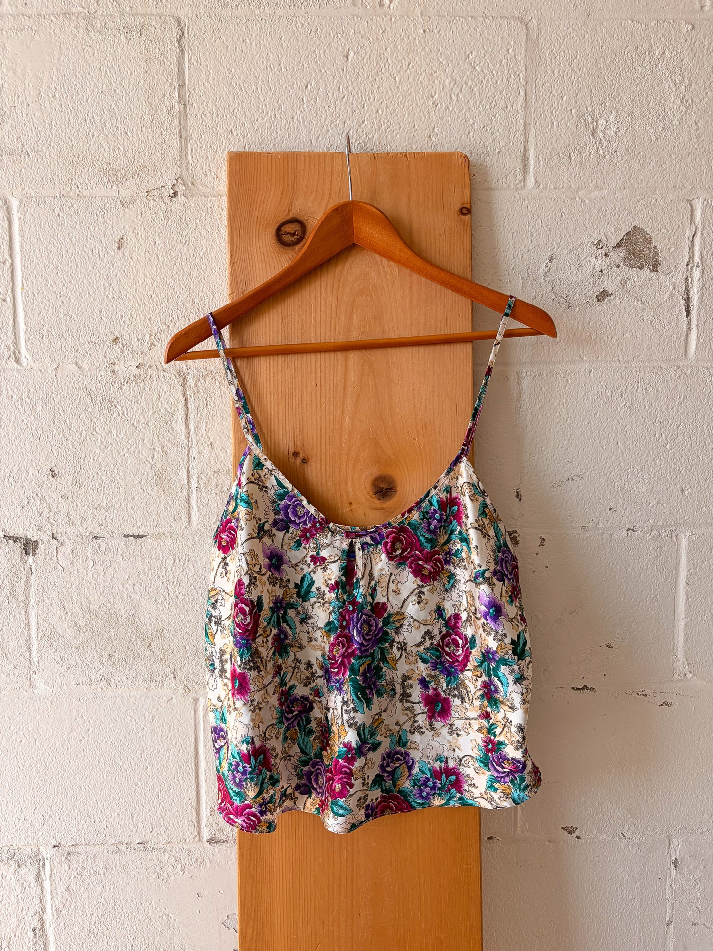 Vtg Floral Pajama Set : L