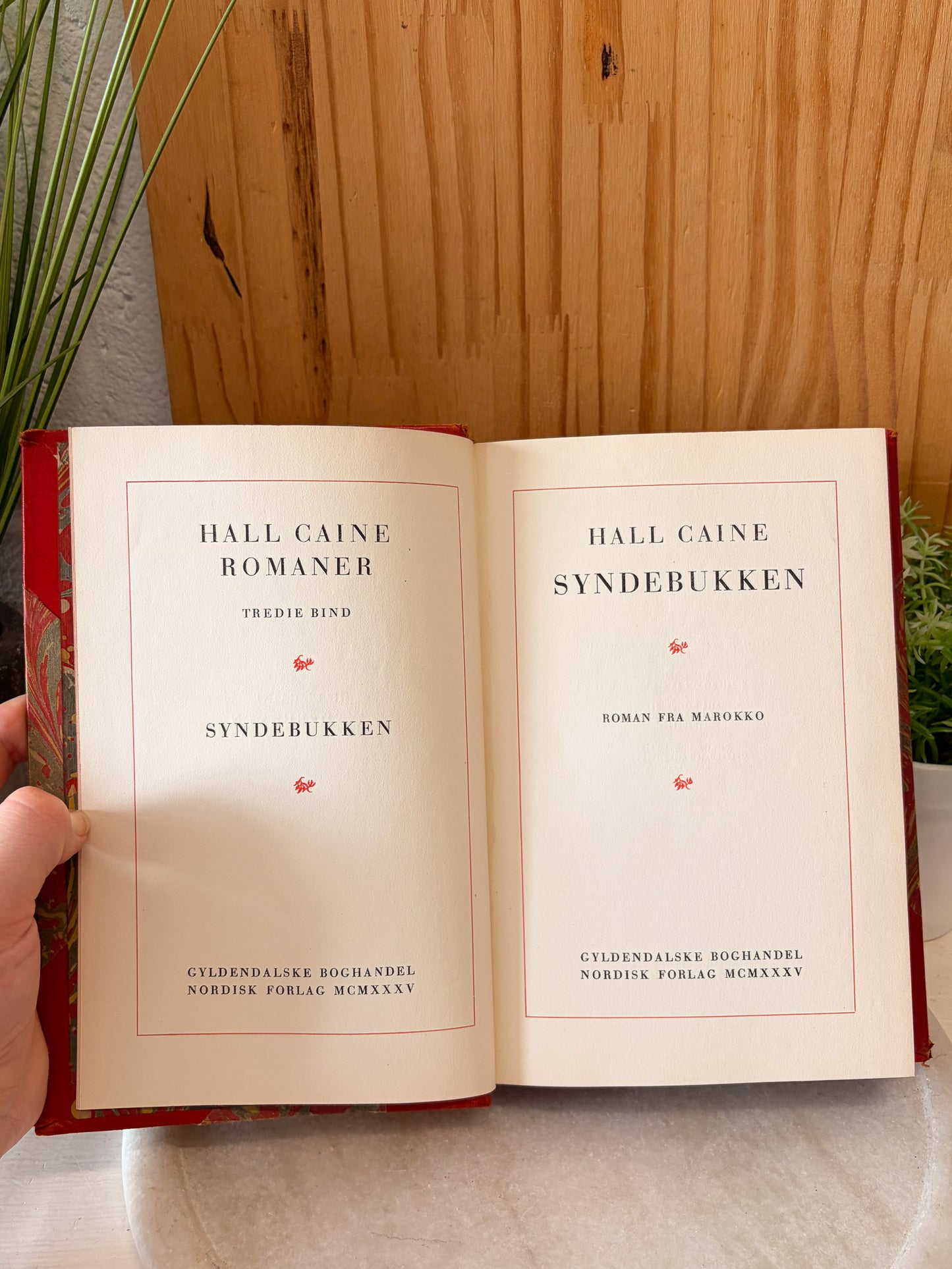 Vtg Danish Book "The Scapegoat" by Hall Caine